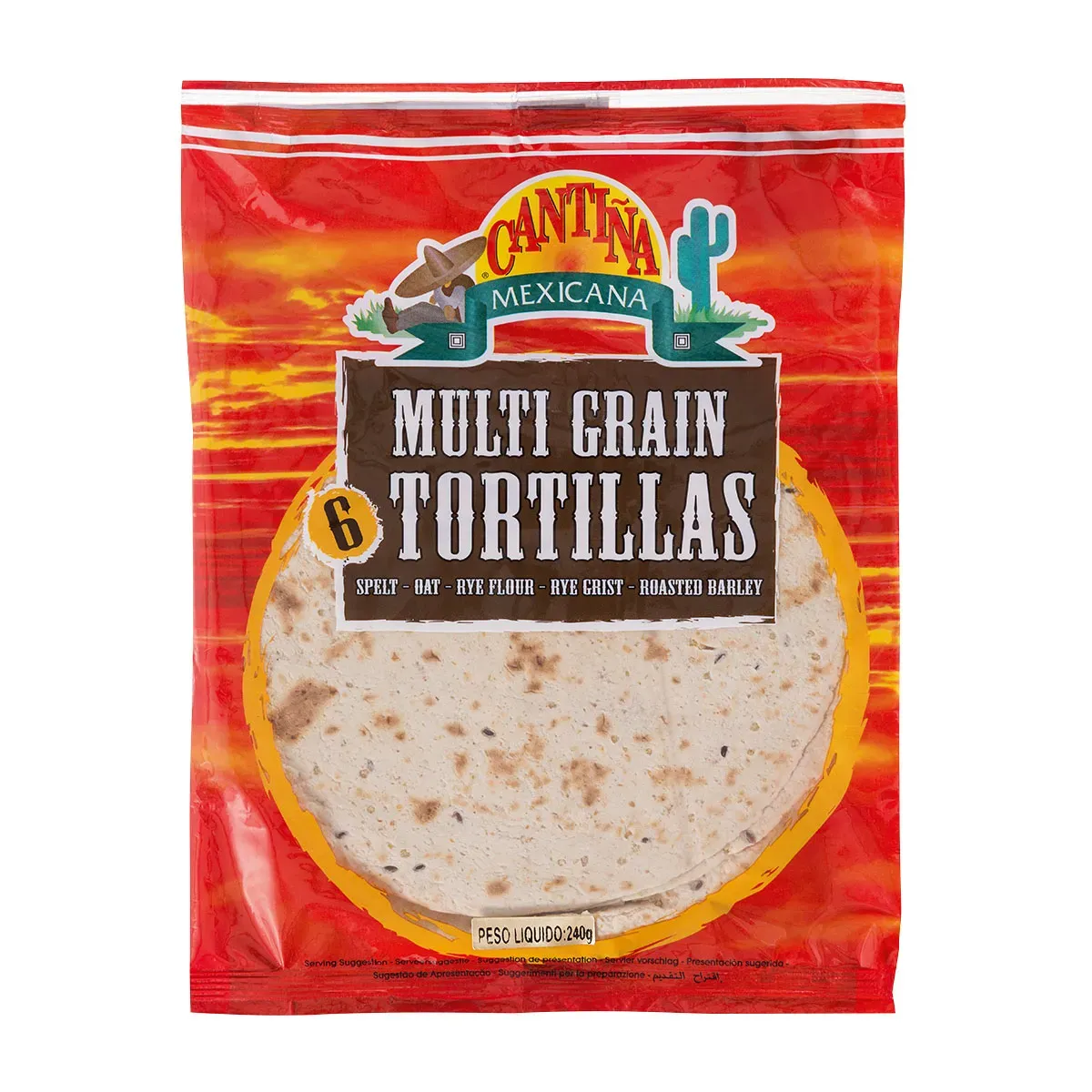 Massa Tortilla Cantina Mexicana Multi Grãos 240G