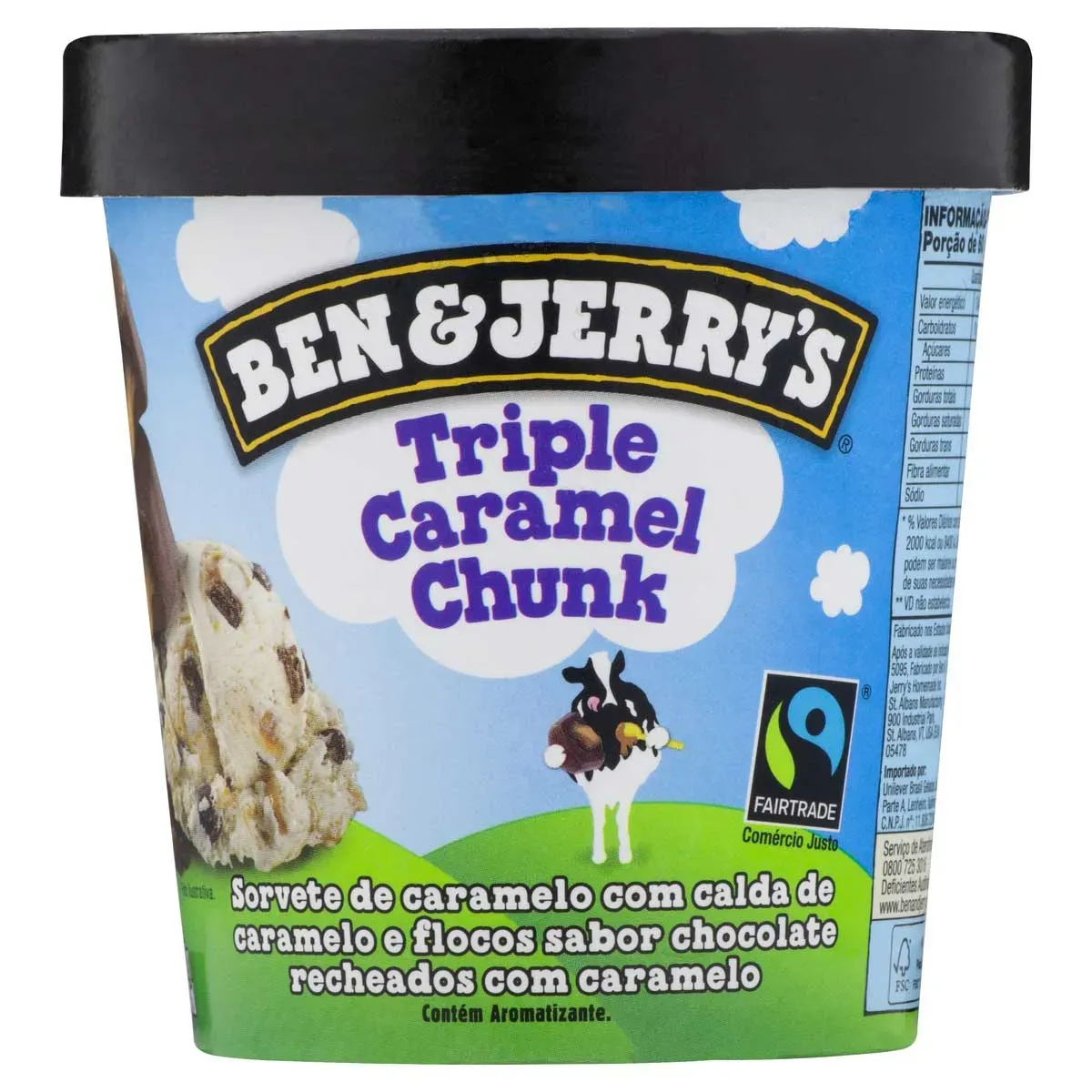 Sorvete Triple Caramel Chunk Ben & Jerry's 458ML