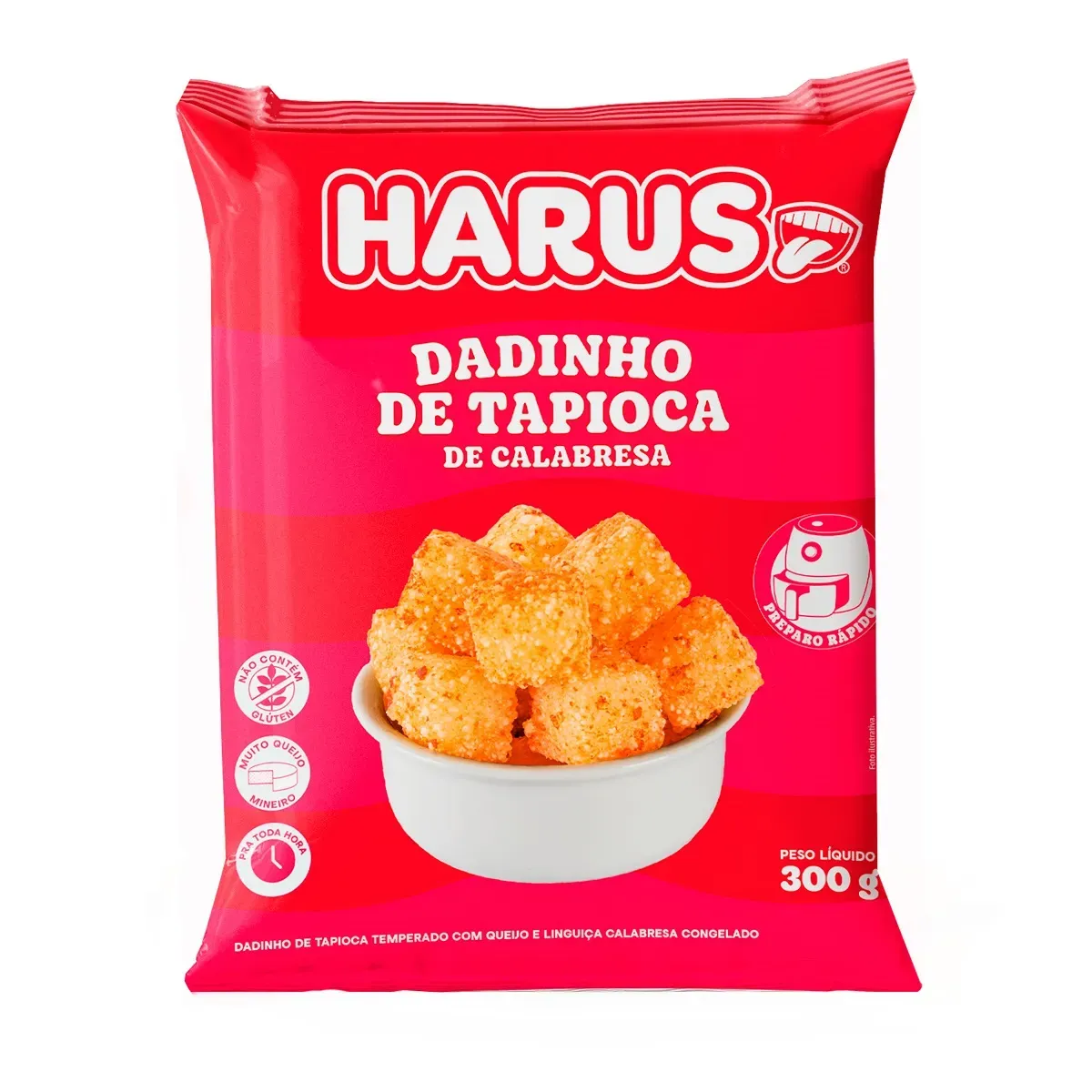 Dadinho Tapioca Calabresa Harus 300G