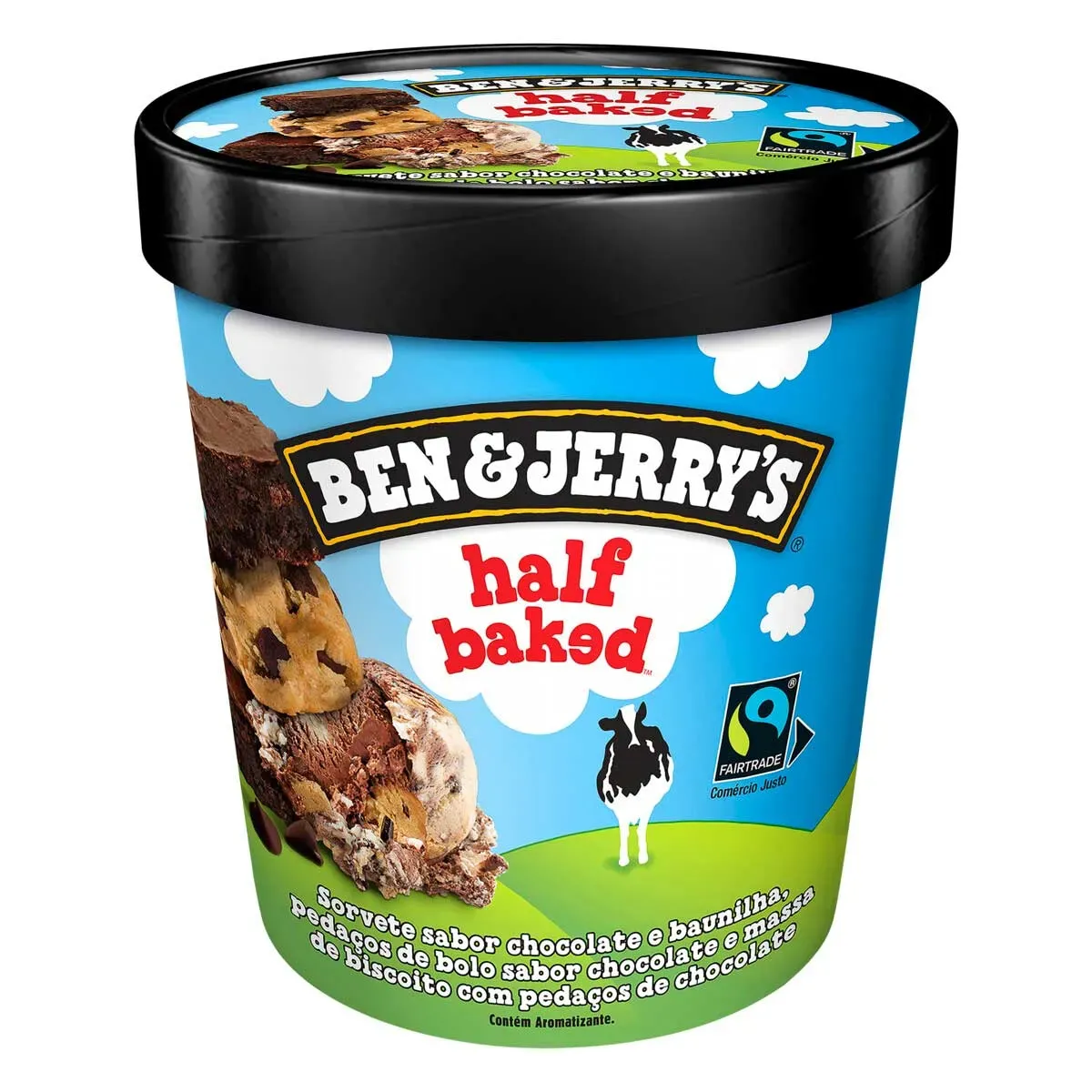 Sorvete Half Baked Sabores Chocolate 458ML