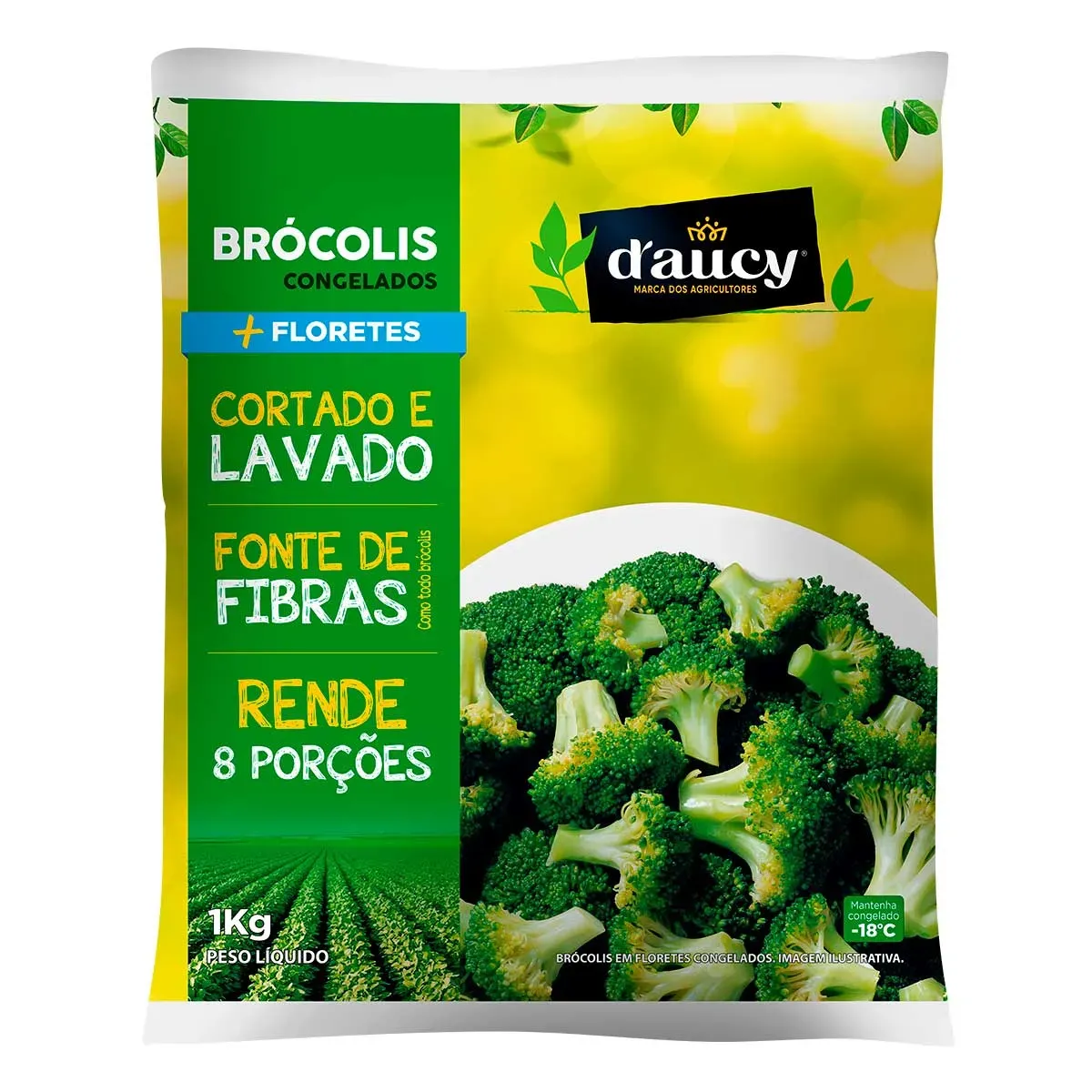 Brócolis Ninja Pedaços Daucy 1KG