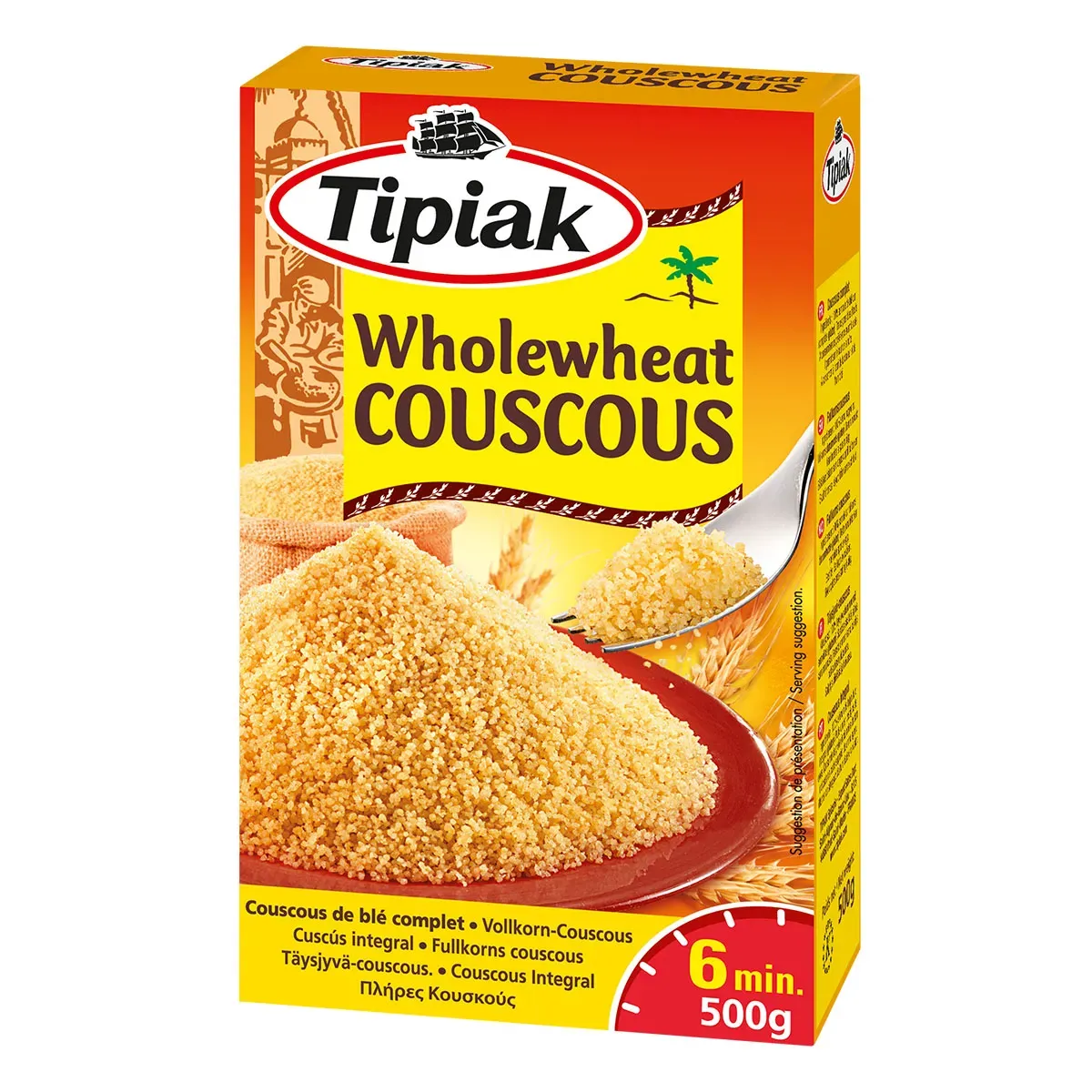 Sêmola Trigo Integral Pré-Cozido Kosher 500G