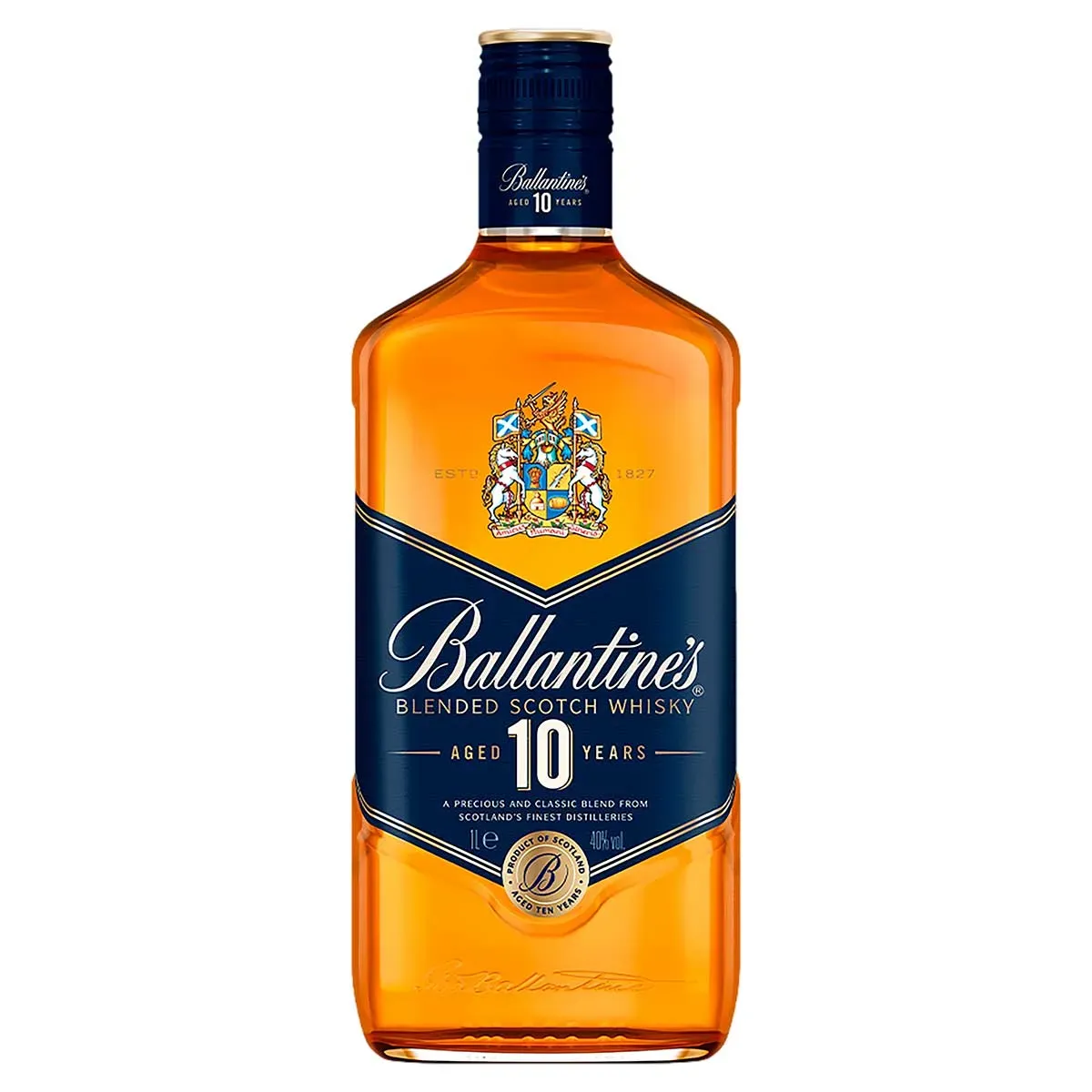 Whisky Ballantine's 10 Anos Blended Escocês 1L