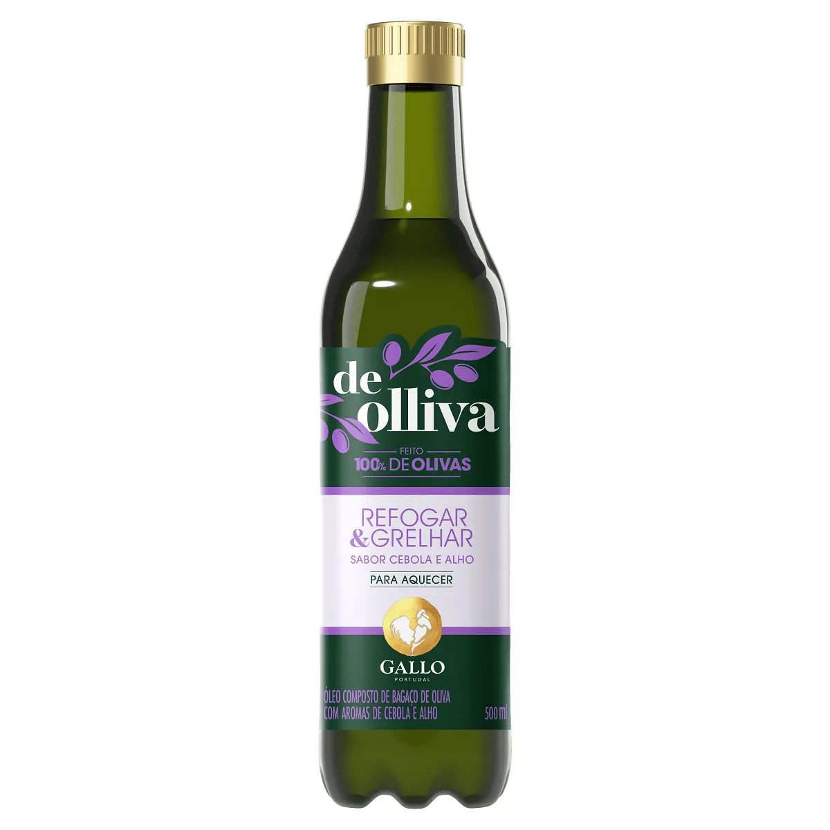 Óleo Bagaço Oliva Cebola Alho Olliva Refogar 500ML