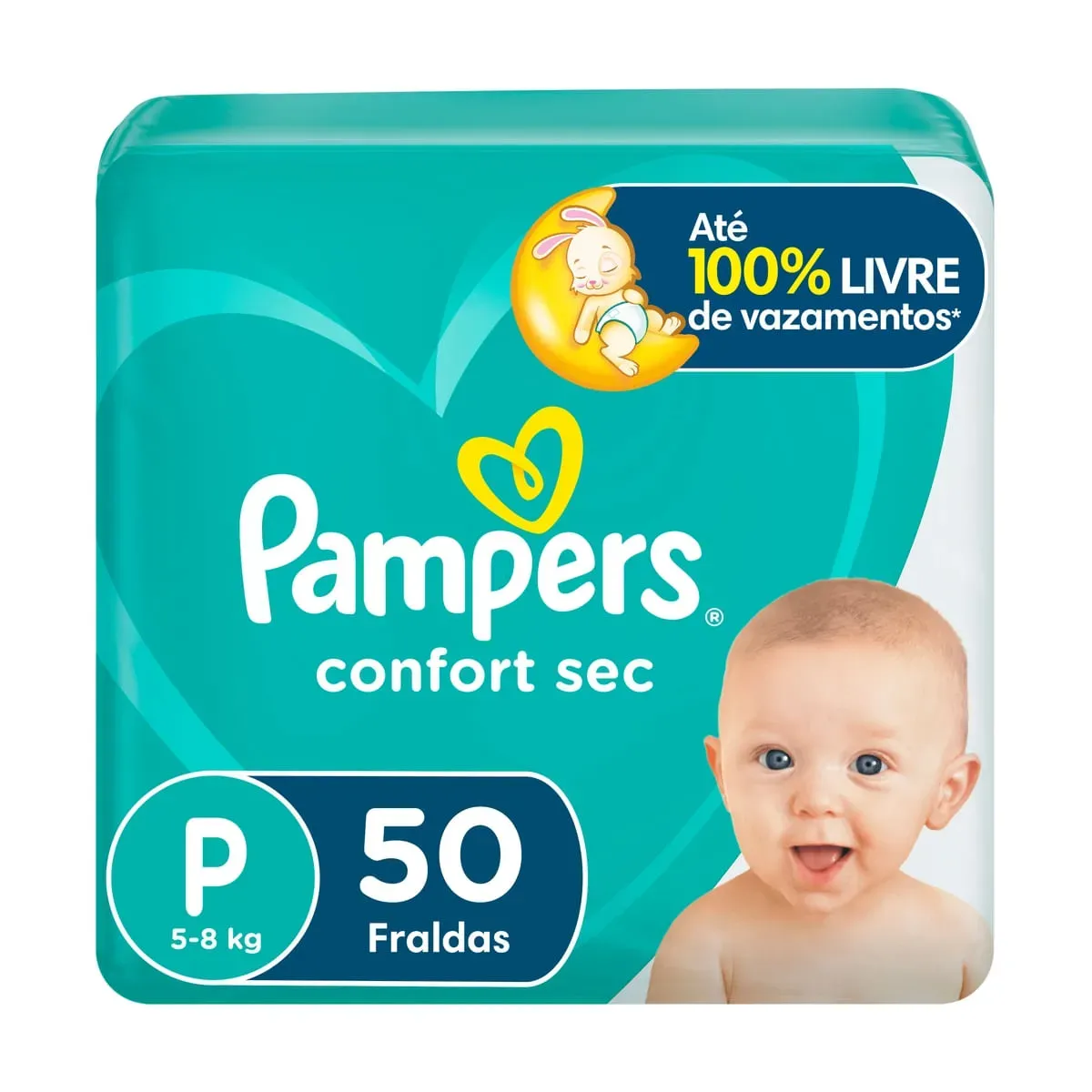 Fralda Descartável Pampers Confort Sec P 50UN