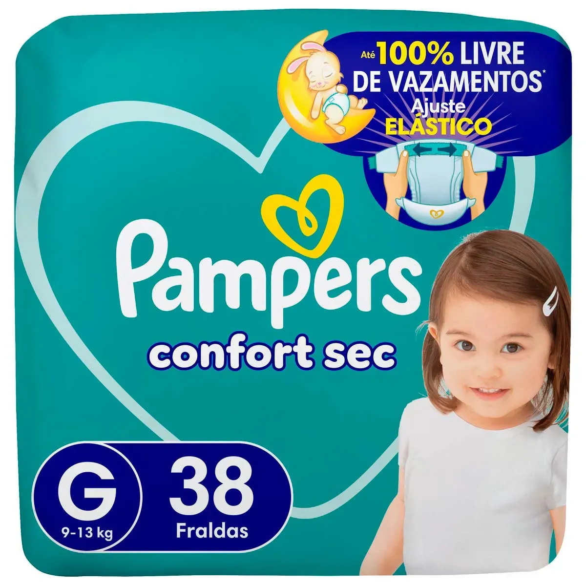 Fralda Descartável Pampers Confort Sec G 38UN