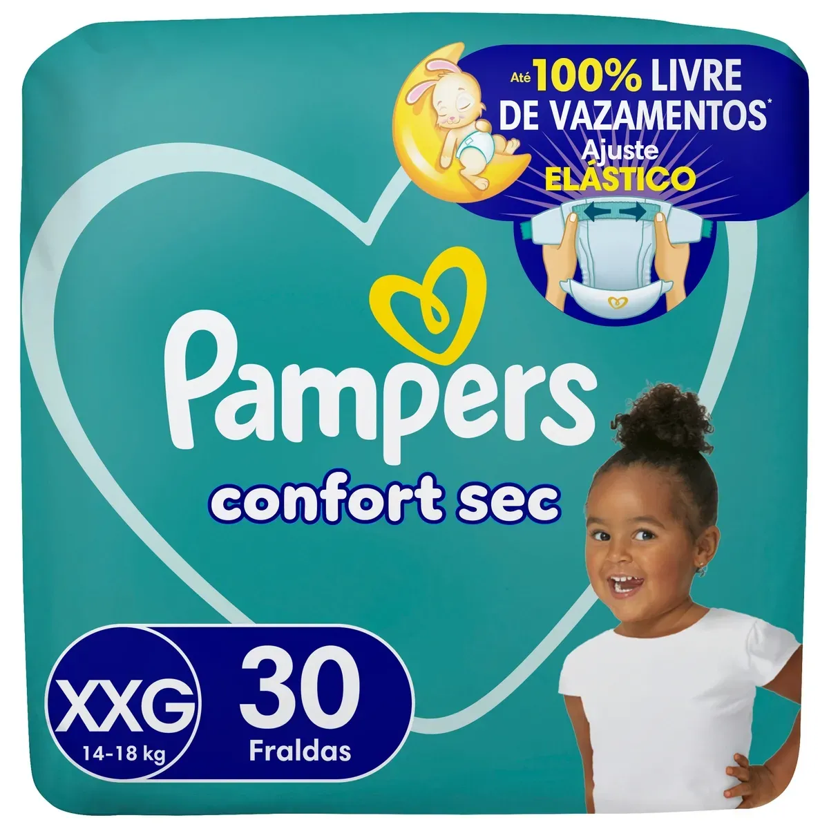 Fralda Descartável Confort Sec XXG Pampers 30UN