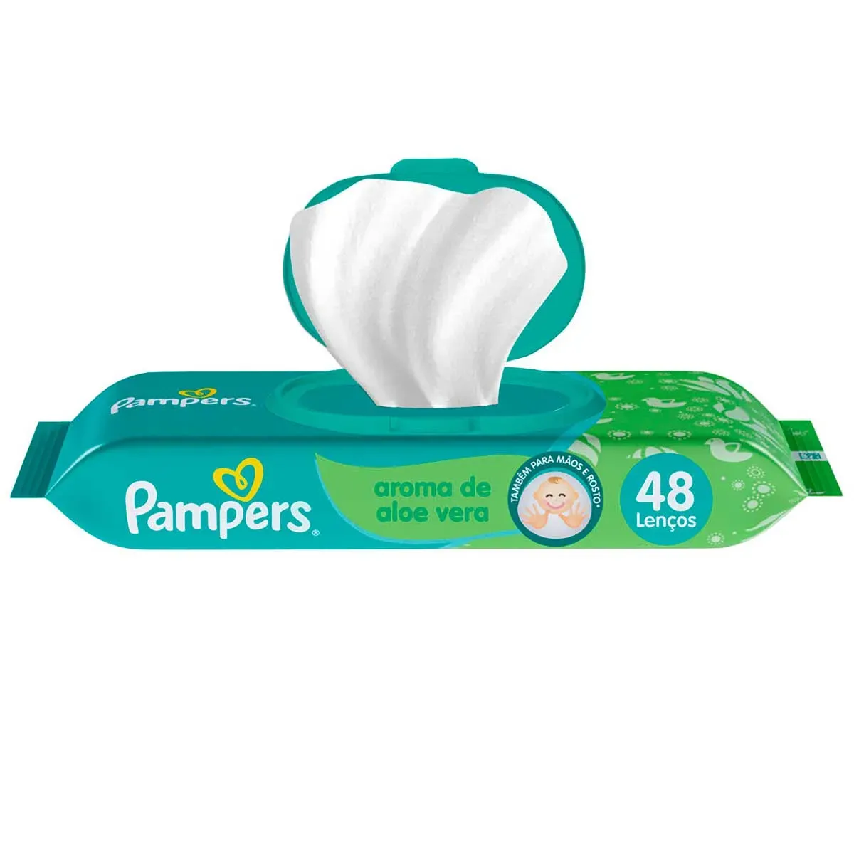 Lenço Umedecido Aloe Vera com Pampers 48UN