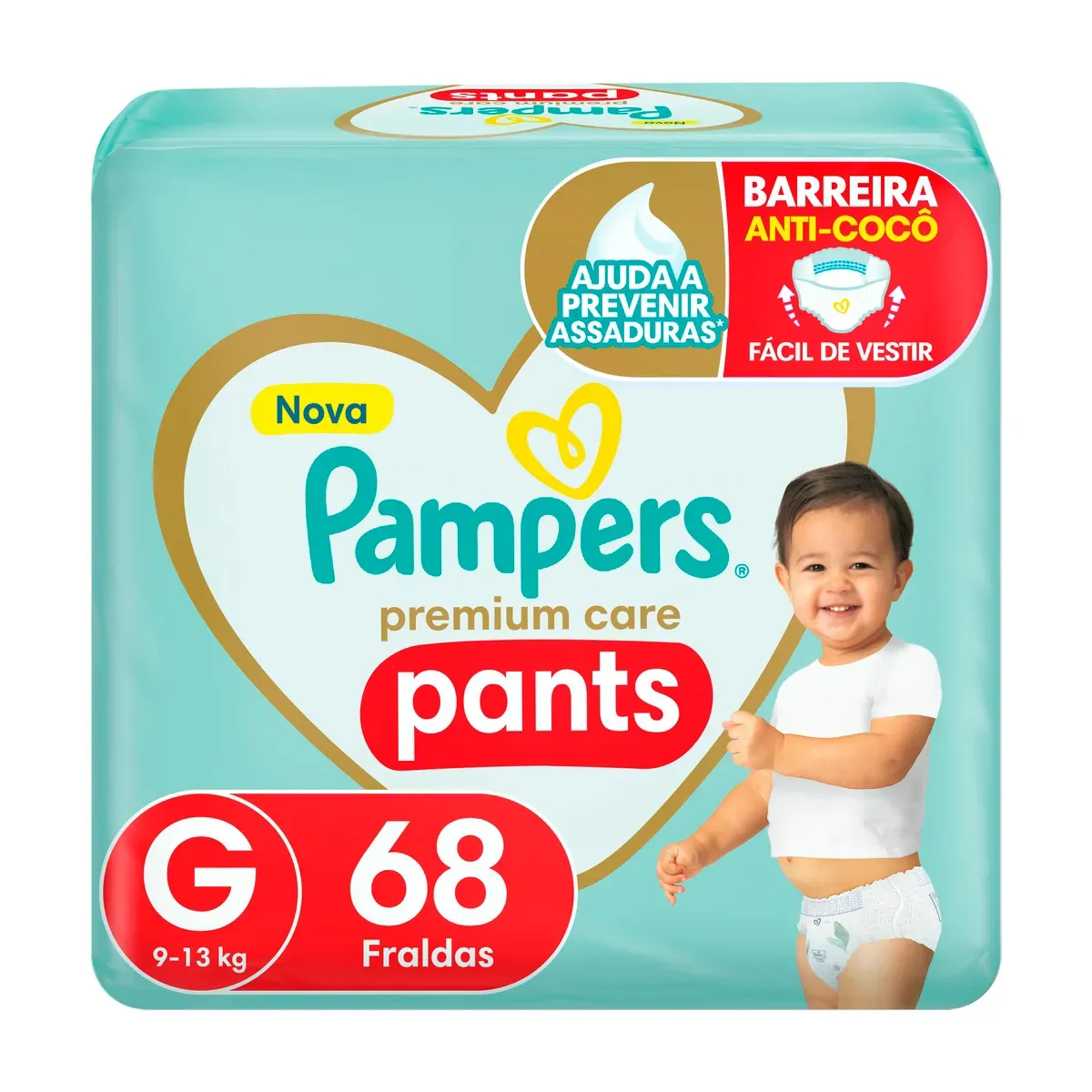 Fralda Pants Care G Pampers 68UN