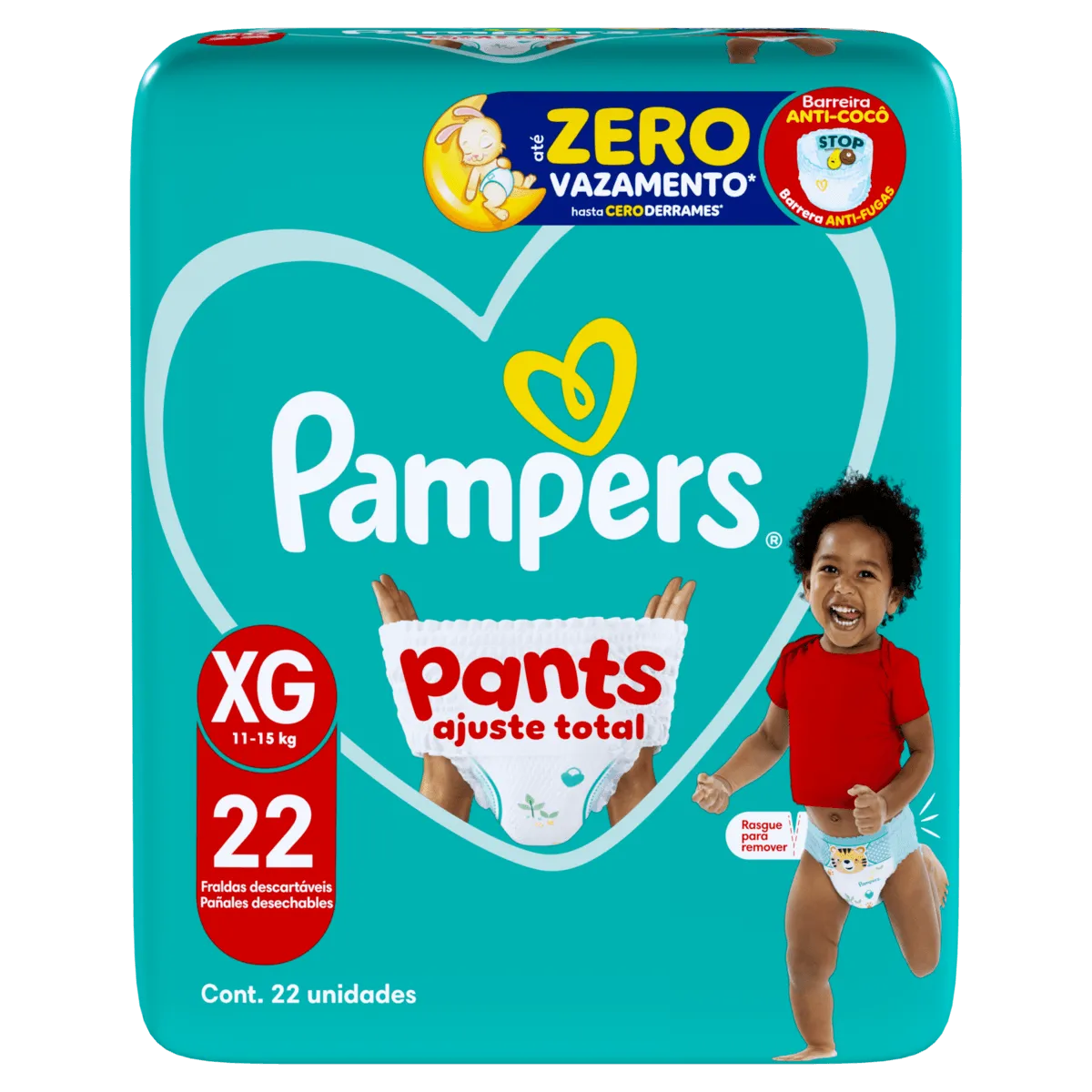 Fralda Descartável Infantil Pants Pampers 22UN