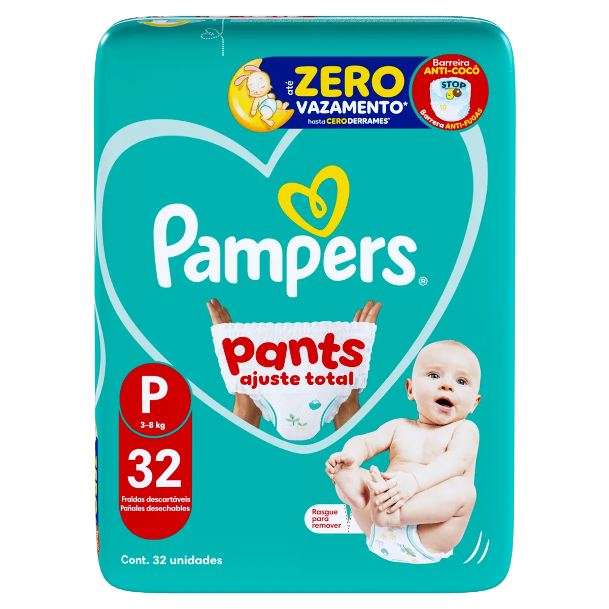 Fralda Descartável Infantil Pants Pampers 32UN