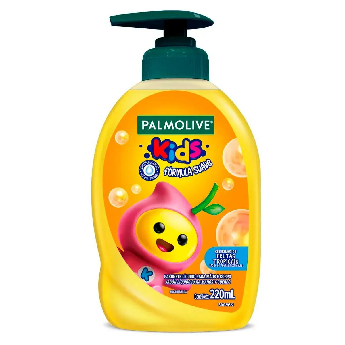 Sabonete Líquido Infantil Mãos Corpo Frutas 220ML