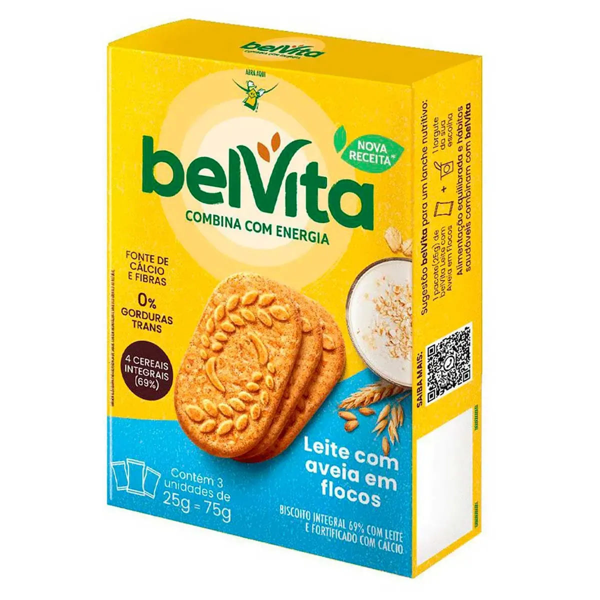 Biscoito BelVita Leite Aveia Multipack 25G 3UN