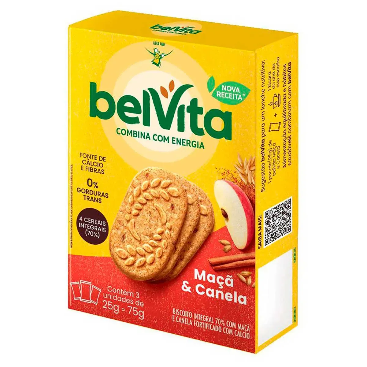 Biscoito BelVita Maçã Canela Multipack 25G 3UN