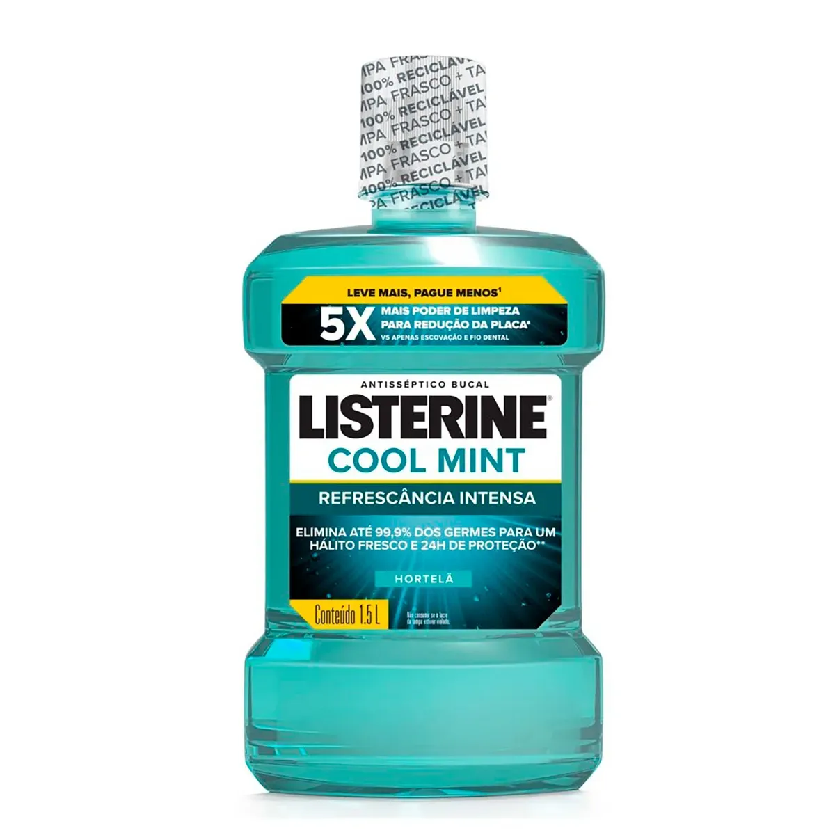Enxaguante Bucal Hortelã Listerine Cool Mint 1,5L