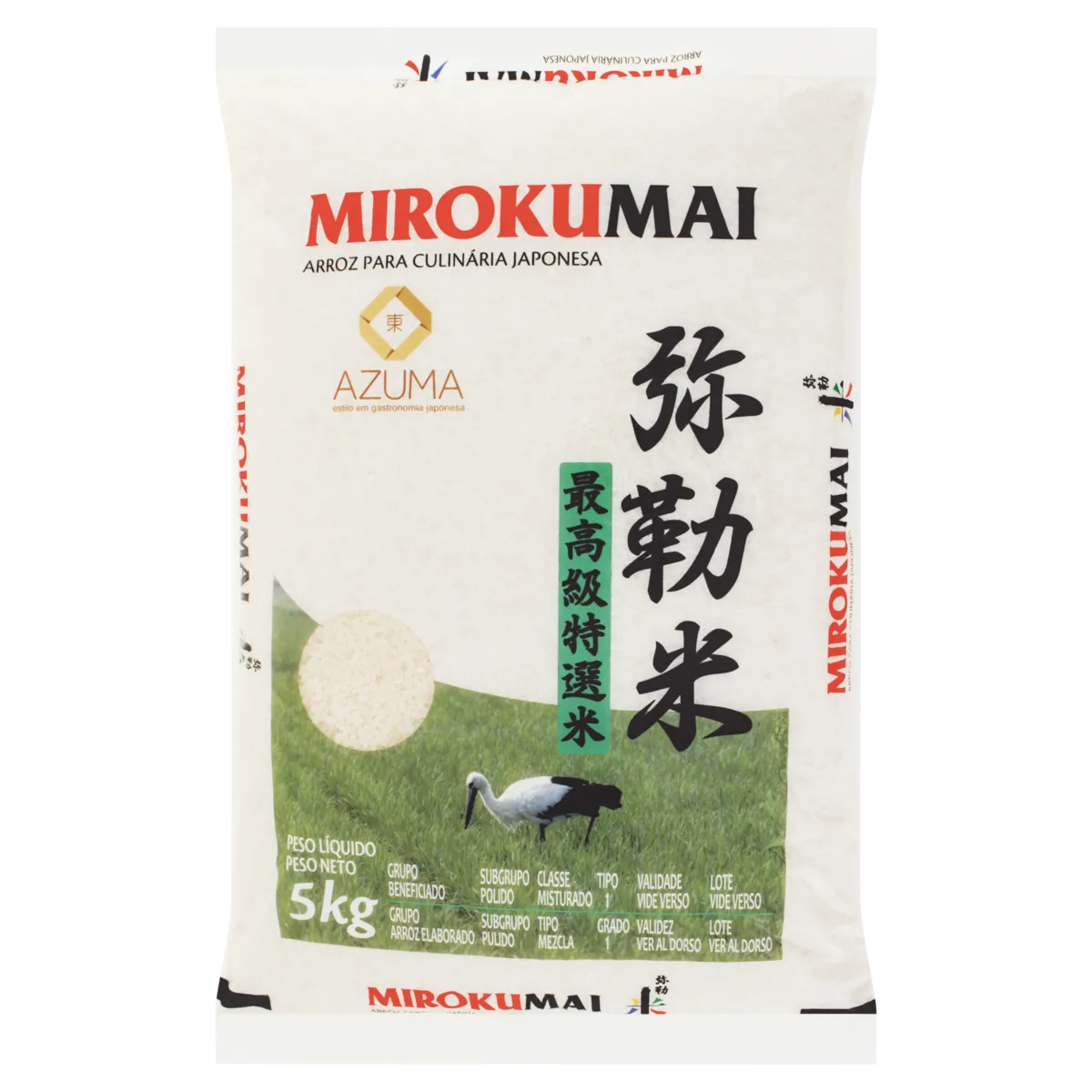 ARROZ MIROKUMAI Produto 5KG