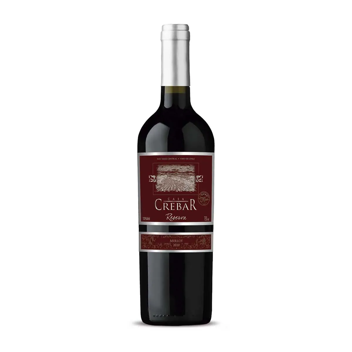 Vinho Tinto Meio Casa Crebar Merlot Reserva 750ML