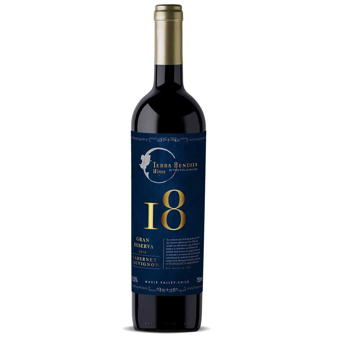 Vinho Tinto 18 Valle del Maule Cabernet 750ML