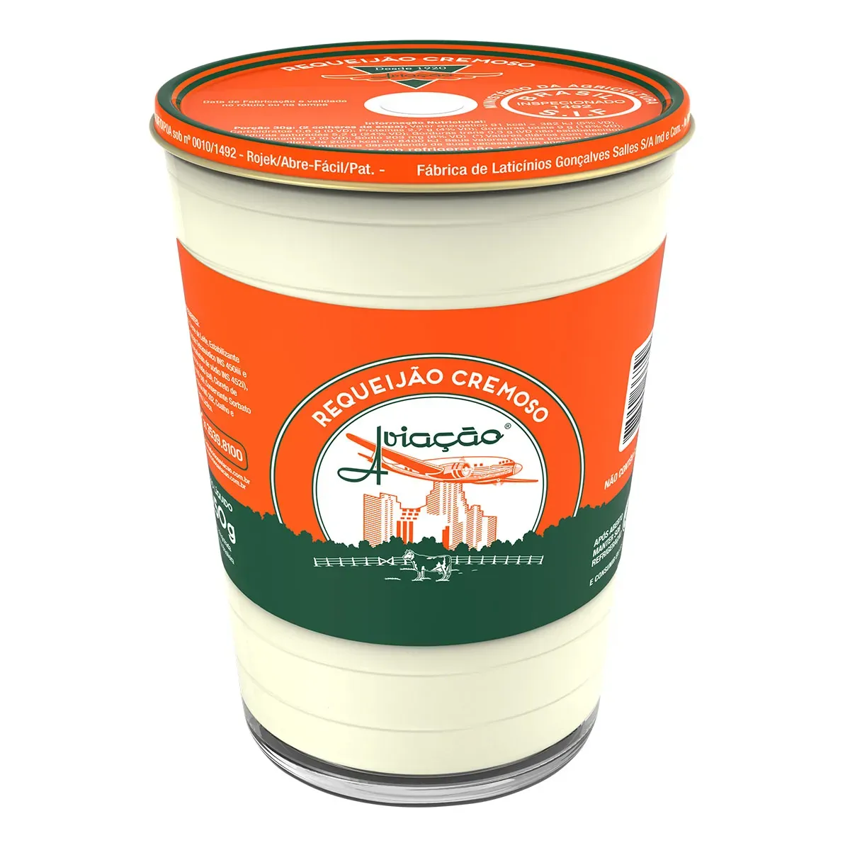 Requeijão Cremoso Aviação 250G