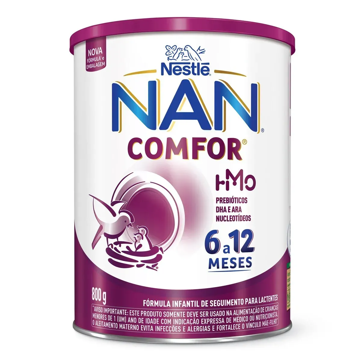 Fórmula Infantil NAN Comfor HMO 6 a 12 meses 800G