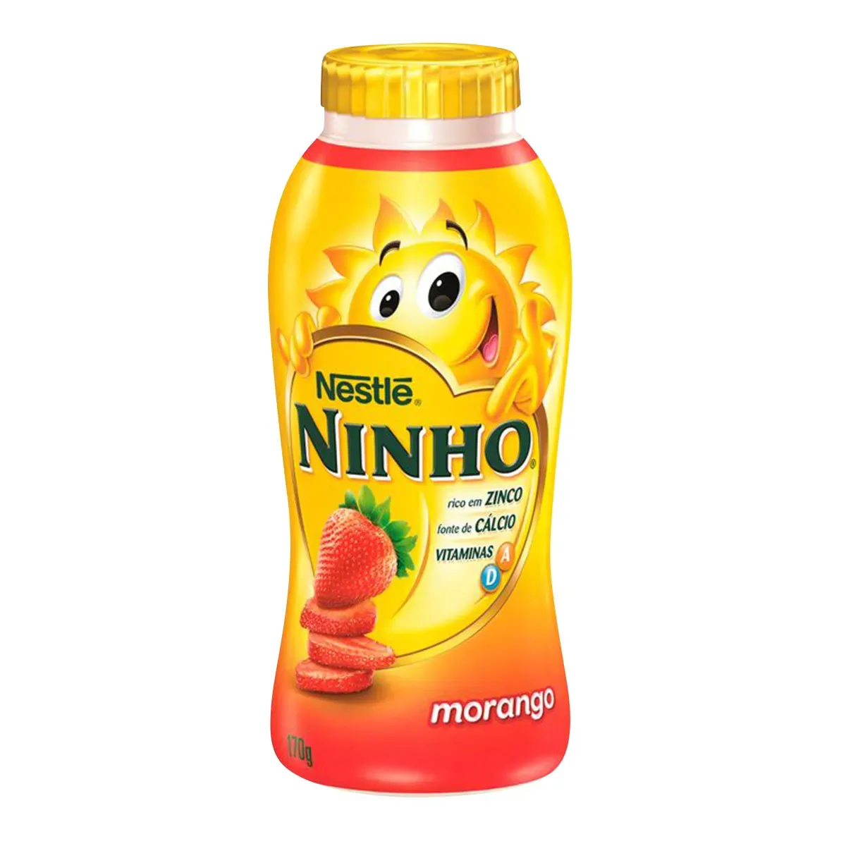 Iogurte Semidesnatado Ninho Morango Nestlé 170G