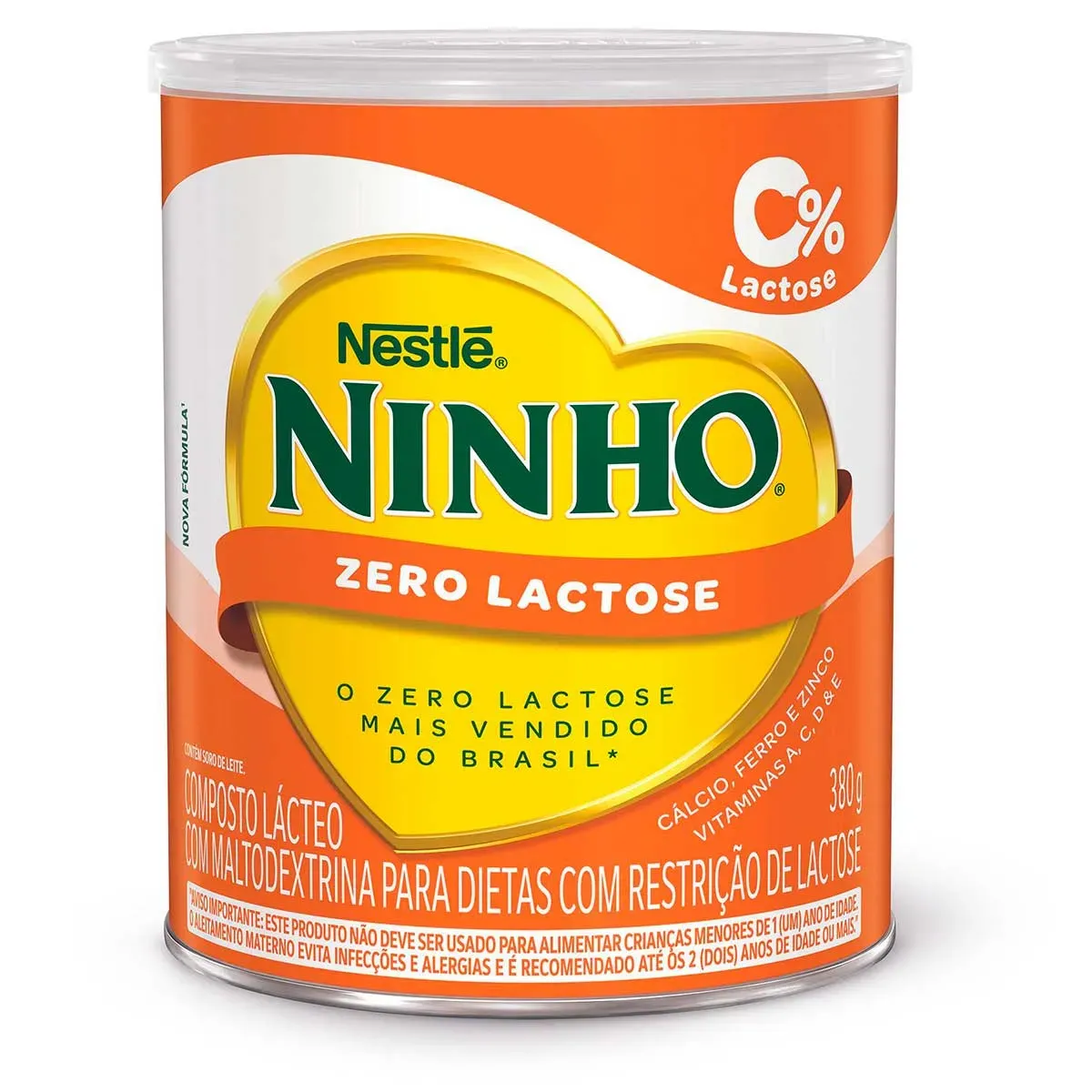 Composto Lácteo Zero Lactose Ninho 380G