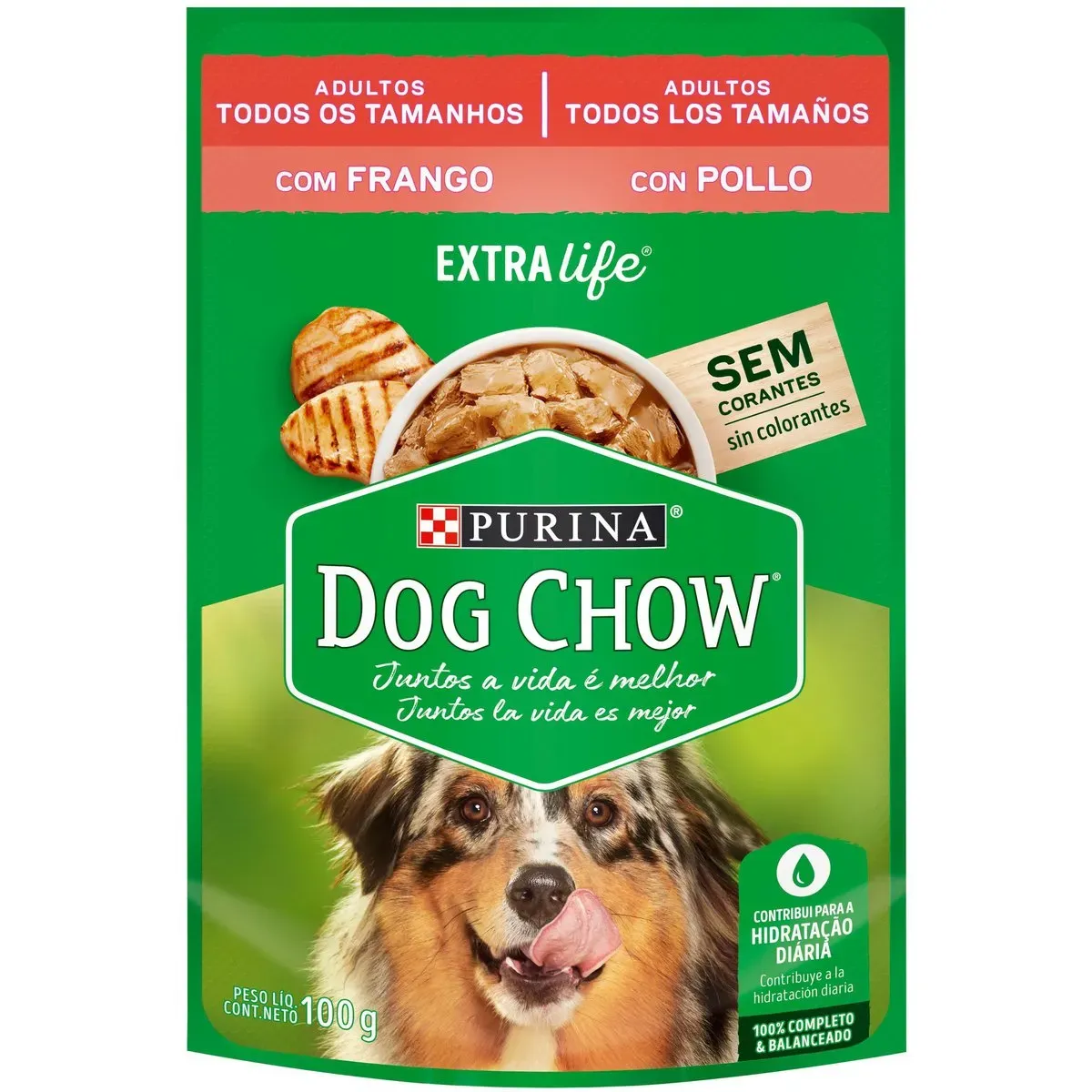 Ração Úmida Cachorro Dog Chow Frango Purina 100G