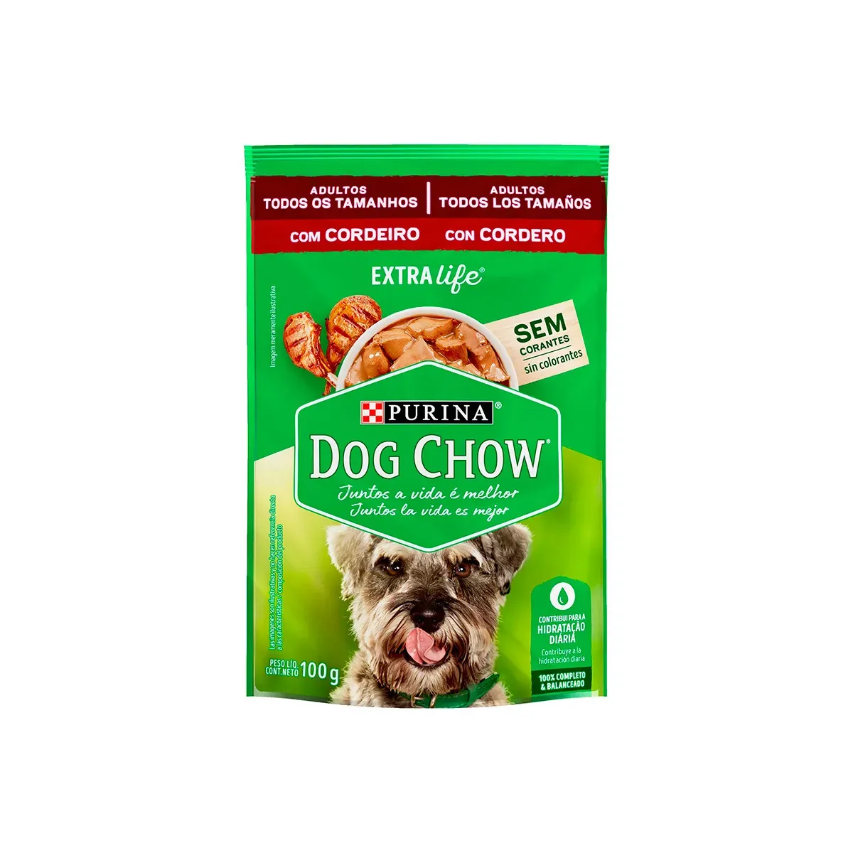Ração Úmida Cachorro Dog Chow Cordeiro Purina 100G