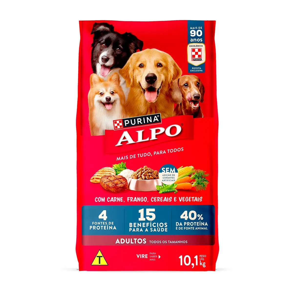 Ração Cachorro Alpo Receitas Purina 10,1KG