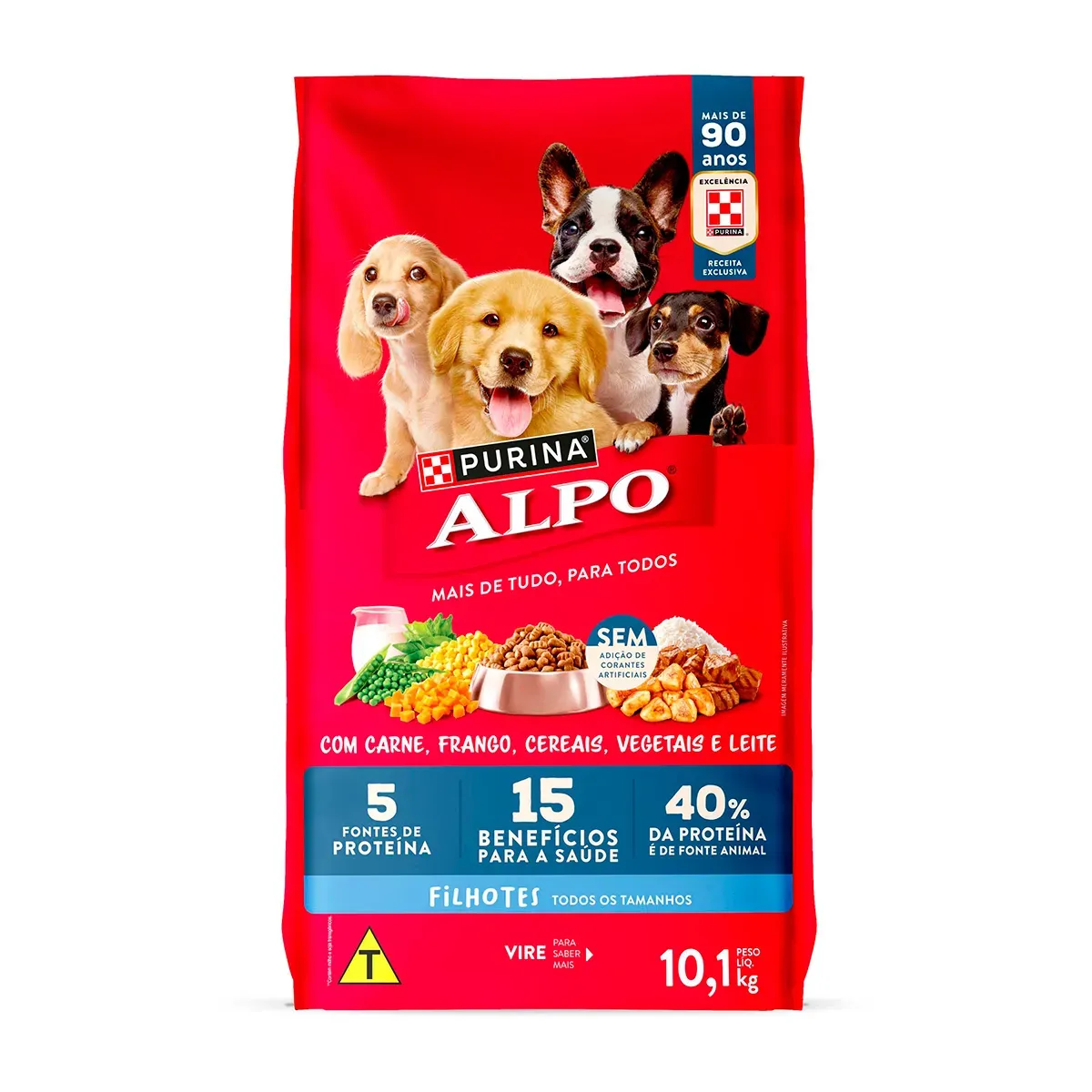 Ração Cachorro Filhote Alpo Receitas Purina 10,1KG