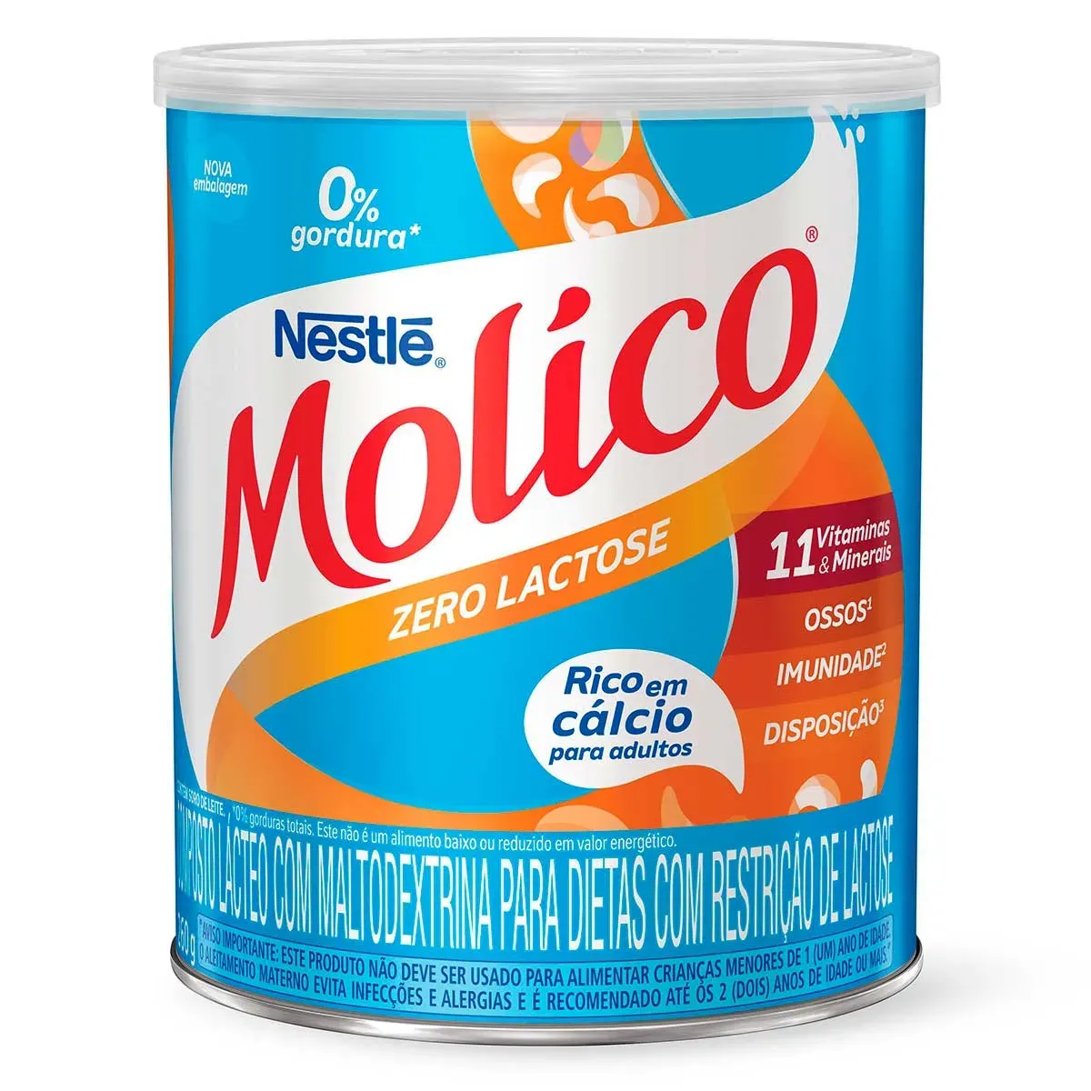 Leite em pó Molico Zero Lactose 260G