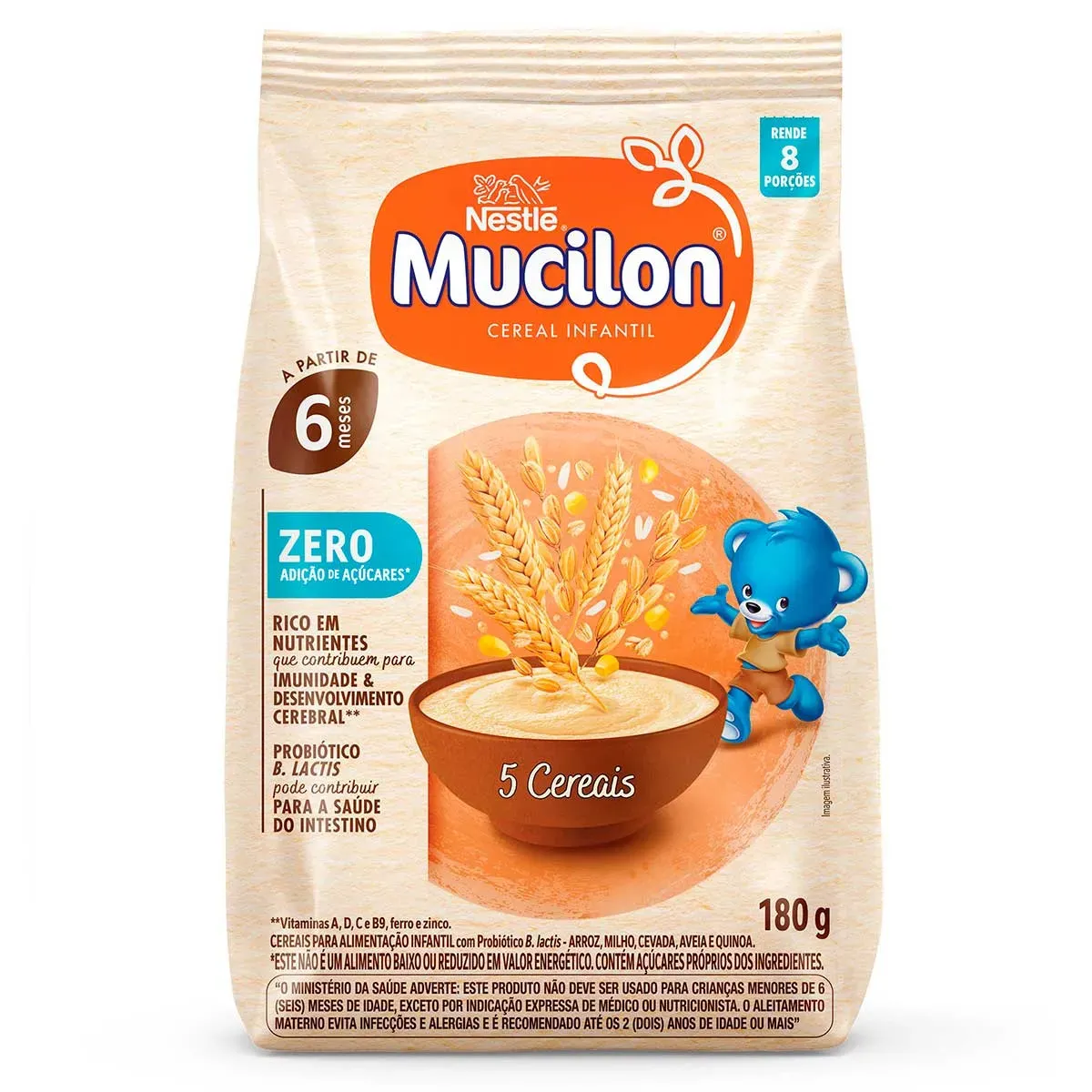 Cereal Infantil Mucilon Seleção Natureza 5 180G