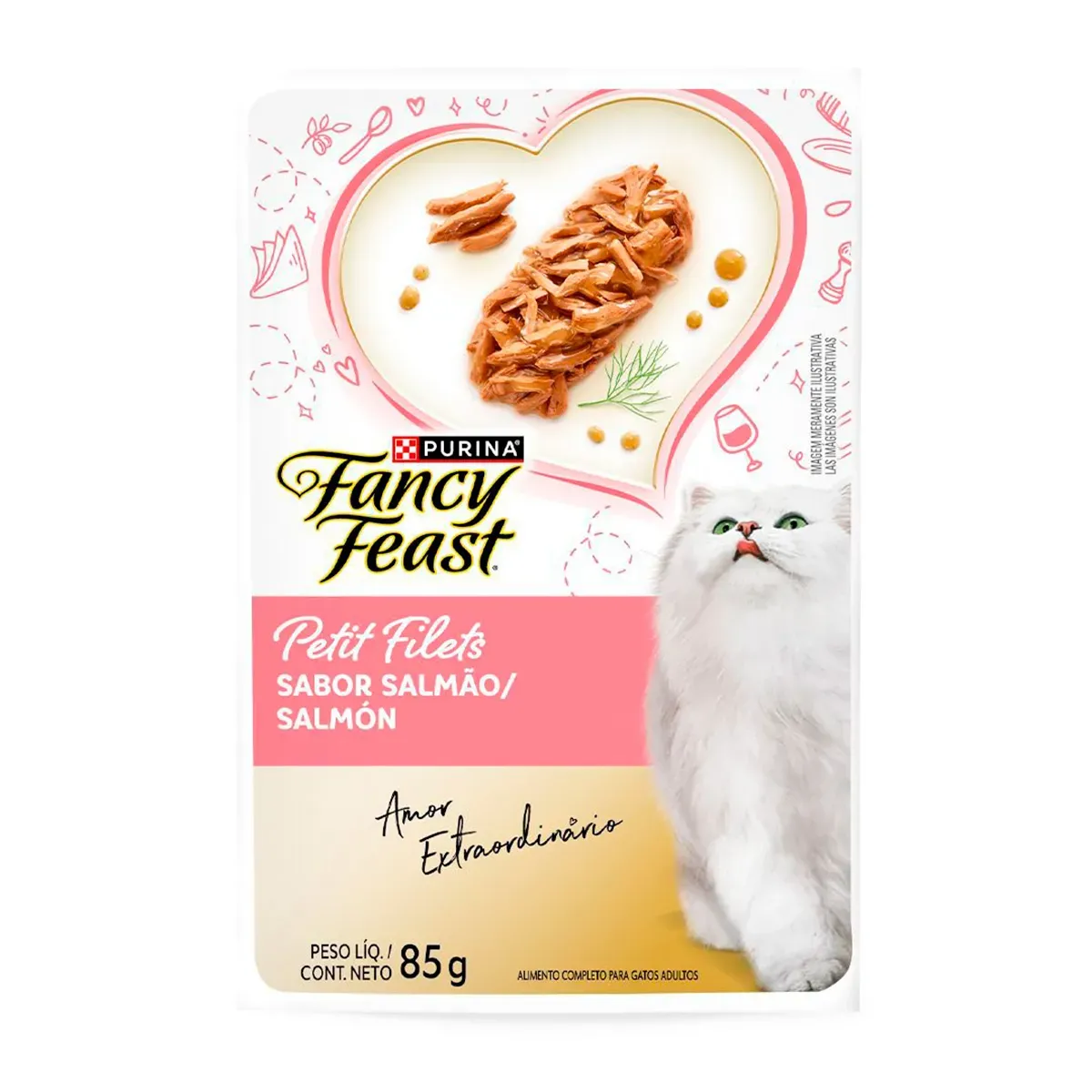 Ração Úmida Gatos Fancy Feast Petit Filet Atum 85G