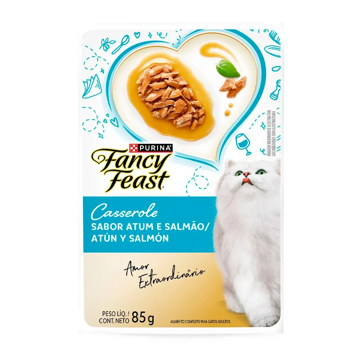 Ração Úmida Gatos Fancy Feast Casserole Carne 85G