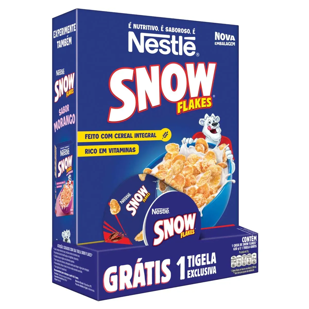 Cereal Matinal Milho Açúcar Snow Flakes 620G