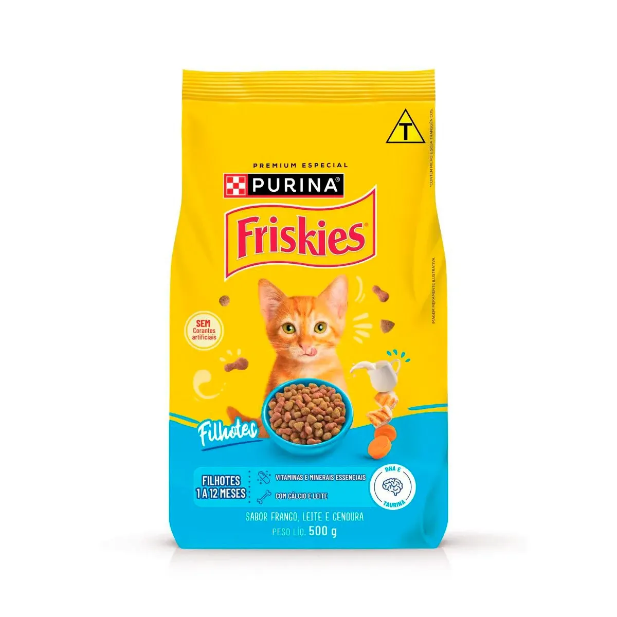 Ração Gato Filhotes Frango Friskies Purina 500G