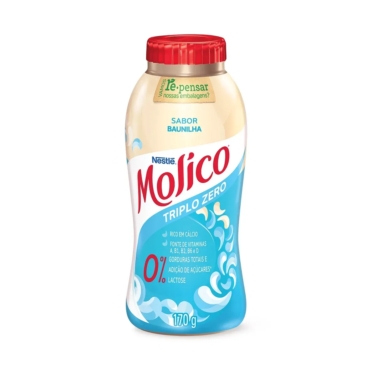 Iogurte Desnatado Zero Lactose Molico Nestlé 170G