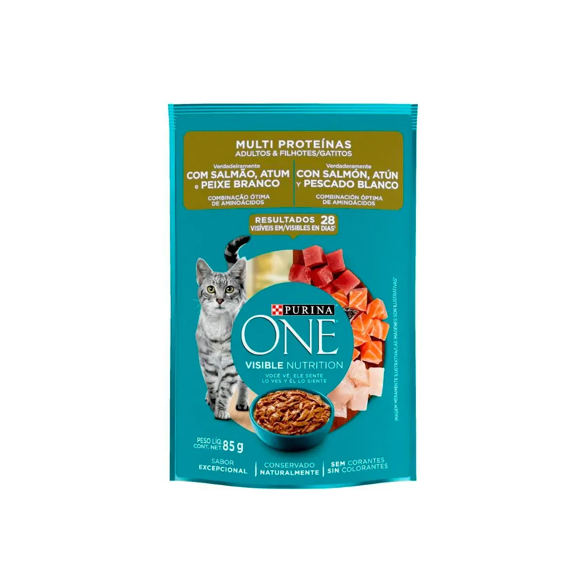 Gato One Wet Proteina com Purina 85G