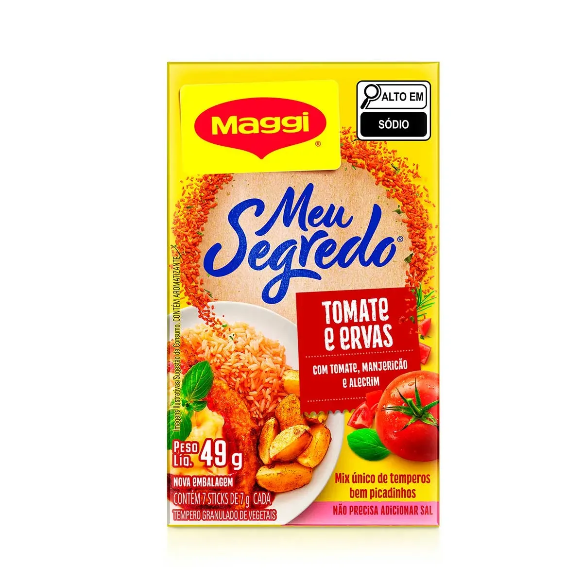 Tempero Meu Segredo Tomate e Ervas Maggi 49G