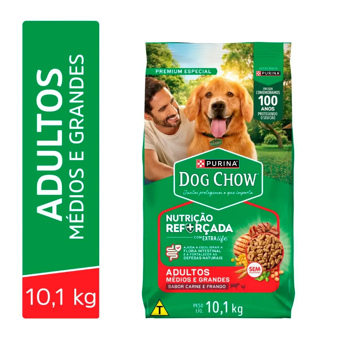 Ração Dog Chow Adulto Médio e Grande 10,1KG