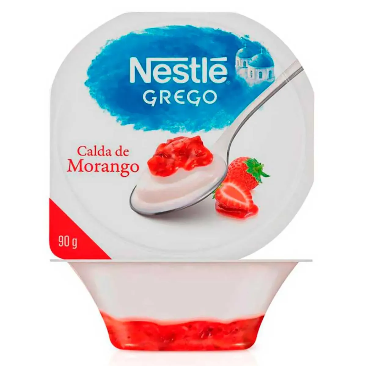 Iogurte Integral Grego Calda Morango Nestlé 90G