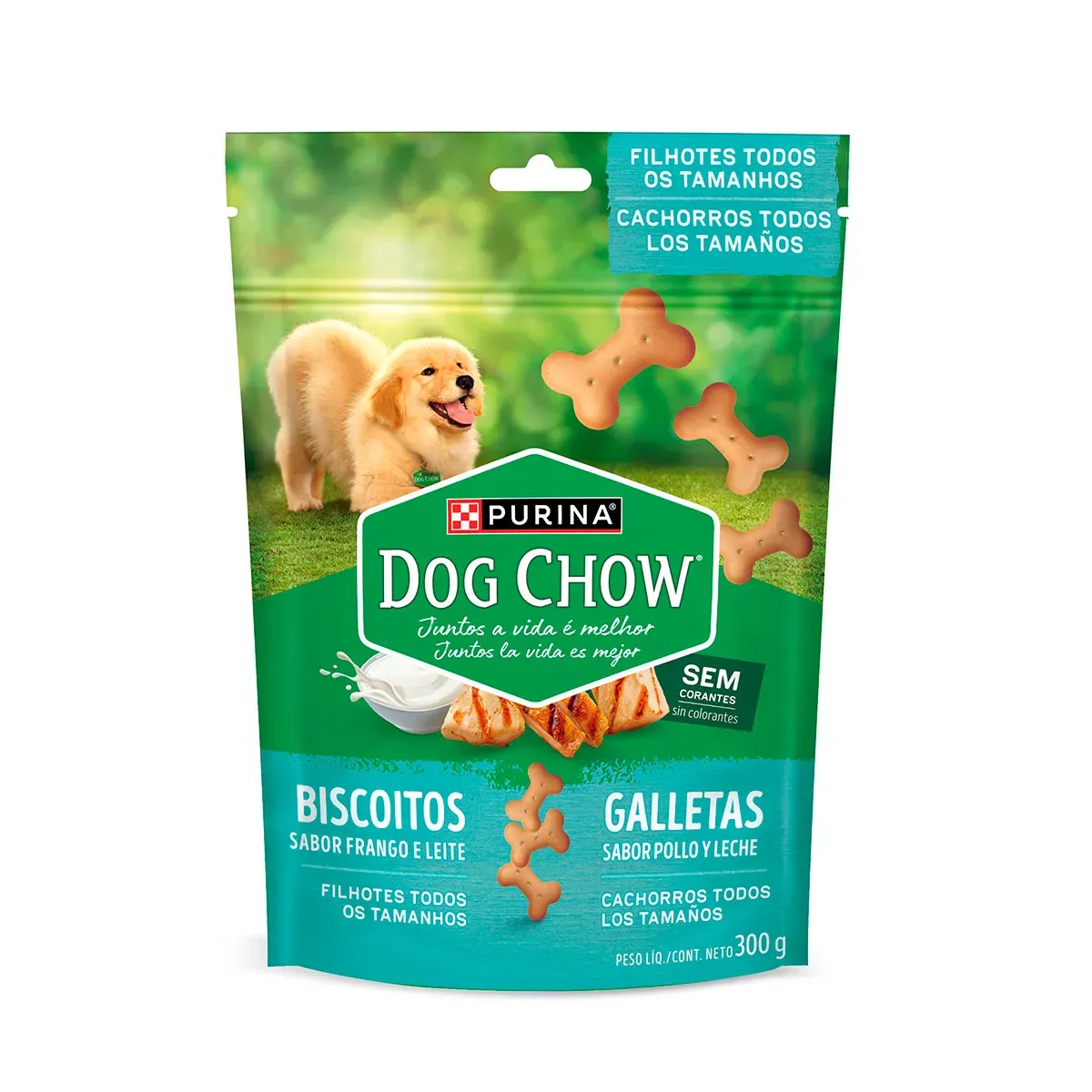 Biscoito Cães Filhotes Frango Leite Purina 300G