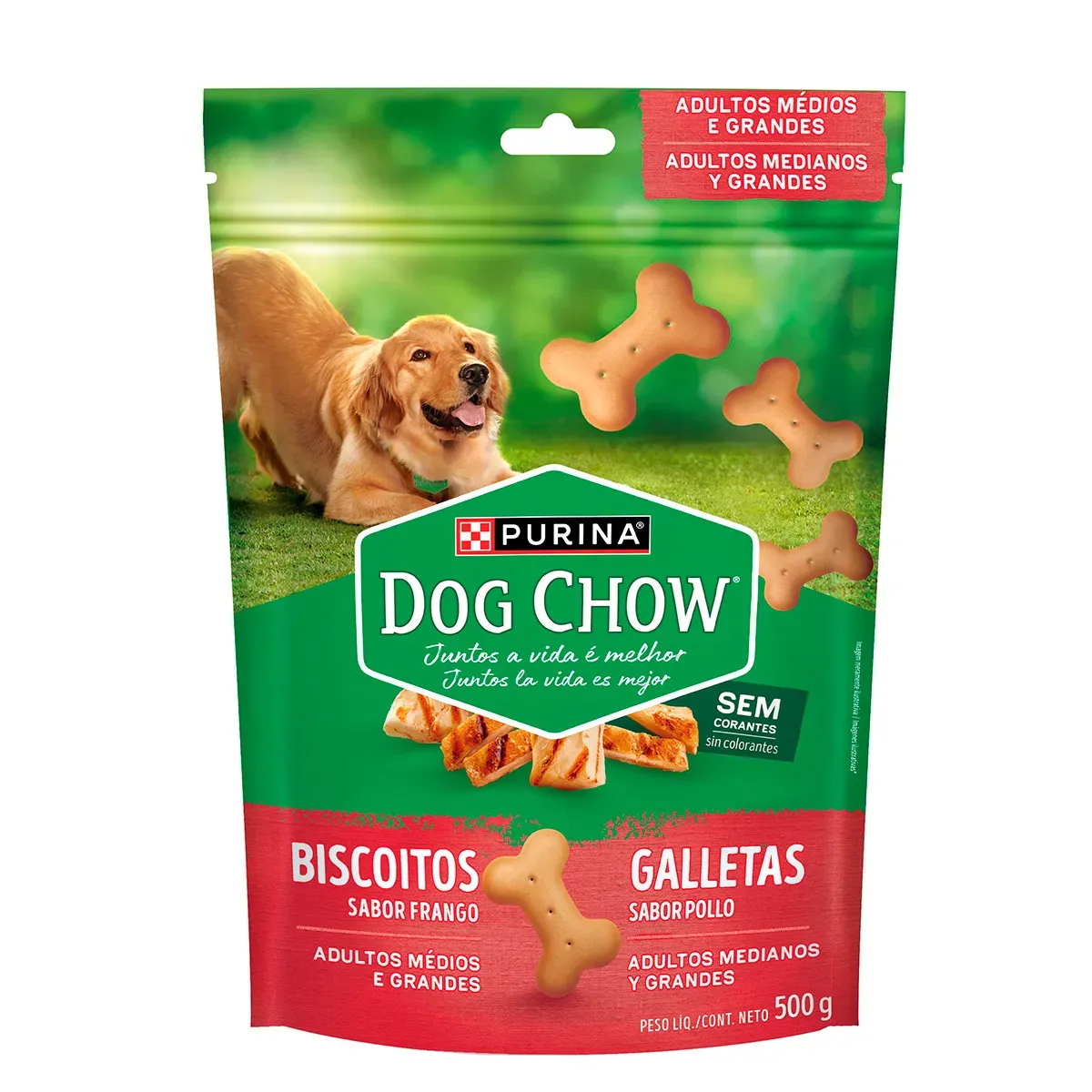 Biscoito Raças Médias Grandes Frango Purina 500G