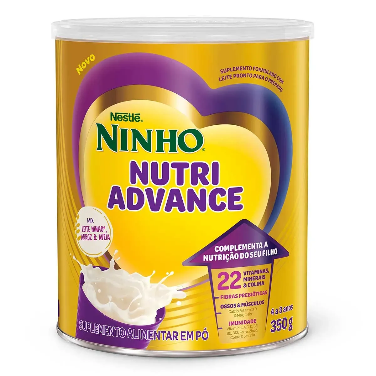 Ninho NutriAdvance - Mix Leite, Arroz e Aveia 350G
