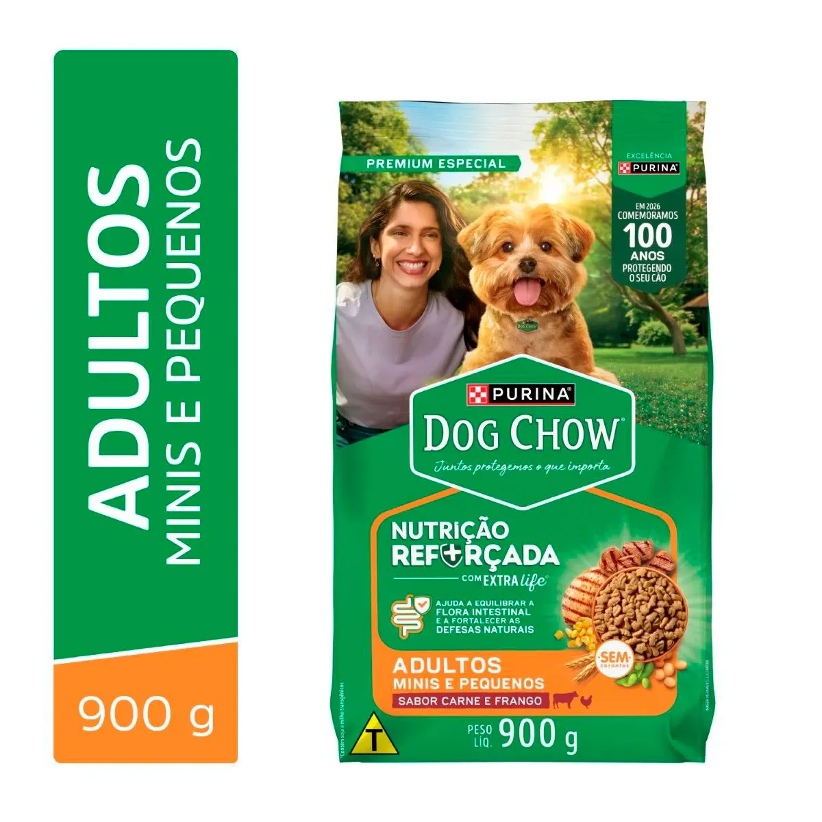 Ração Dog Chow Cães 7+ Porte Minis Purina 900G