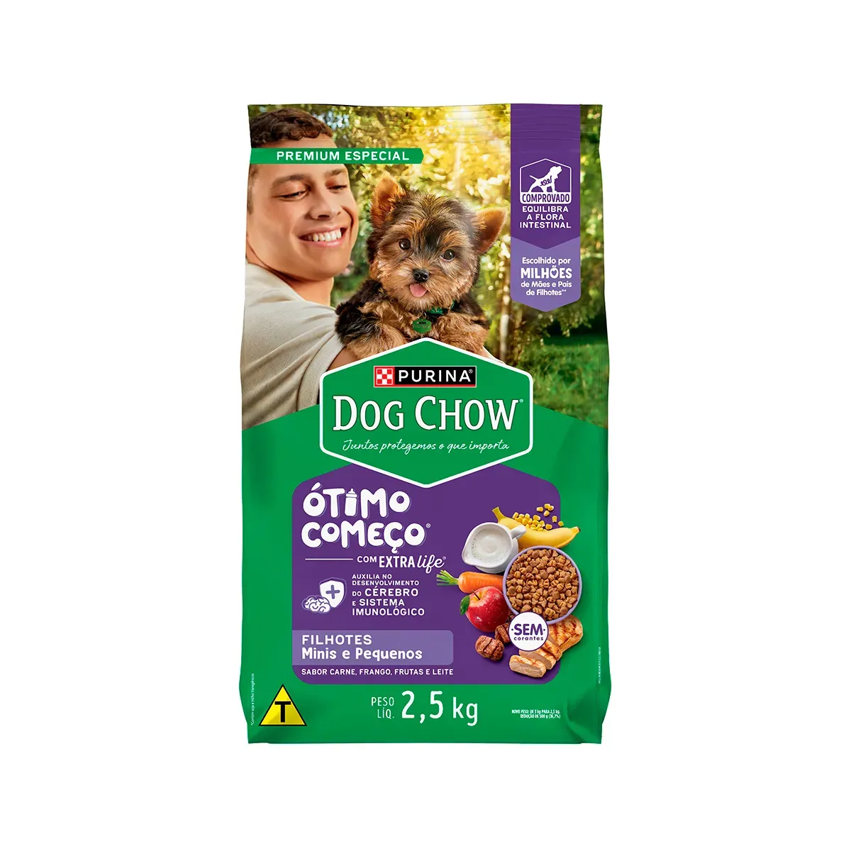 Ração Dog Chow Cães Filhotes Porte Purina 2,5KG