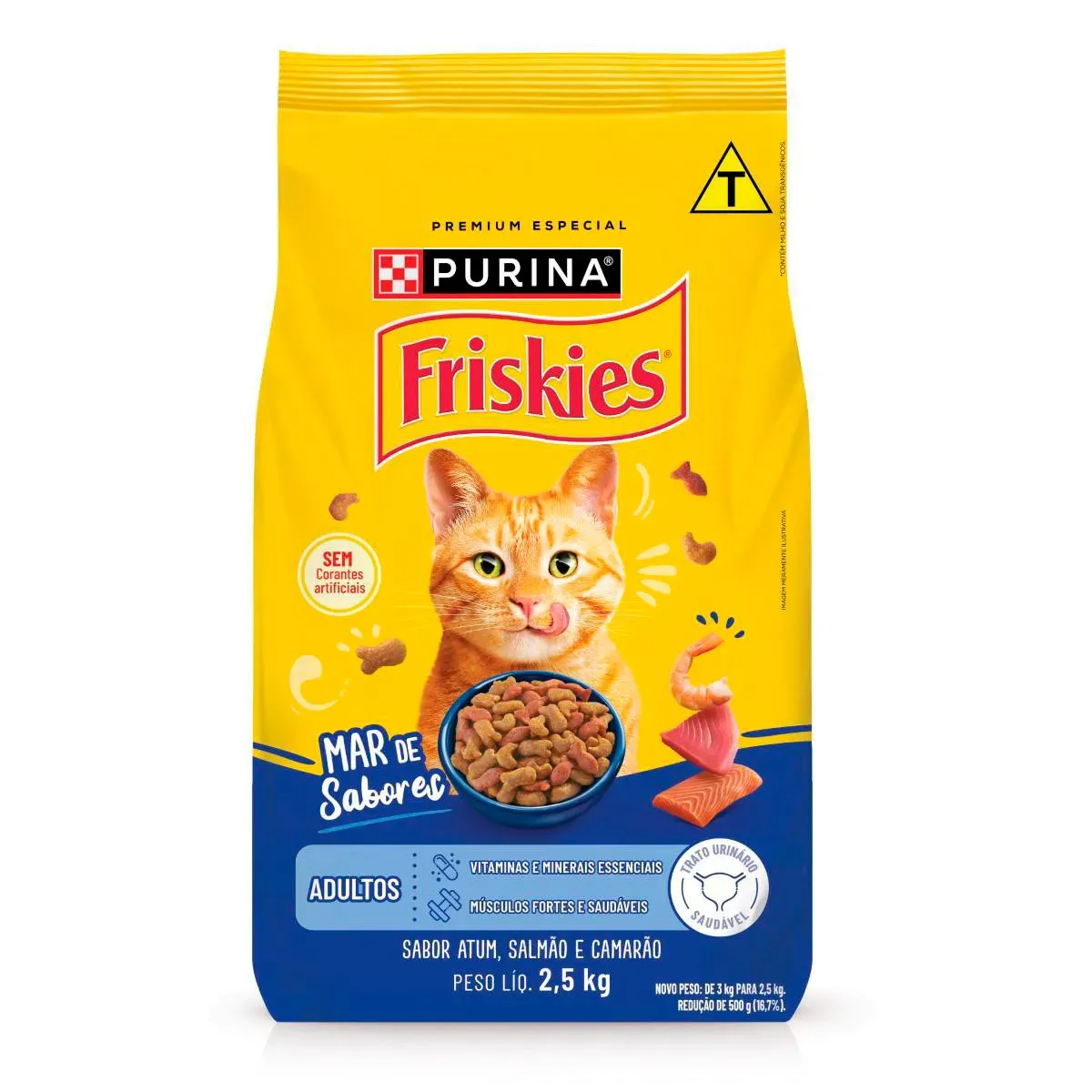 Ração Gatos Friskies Mar Sabores Purina 2,5KG