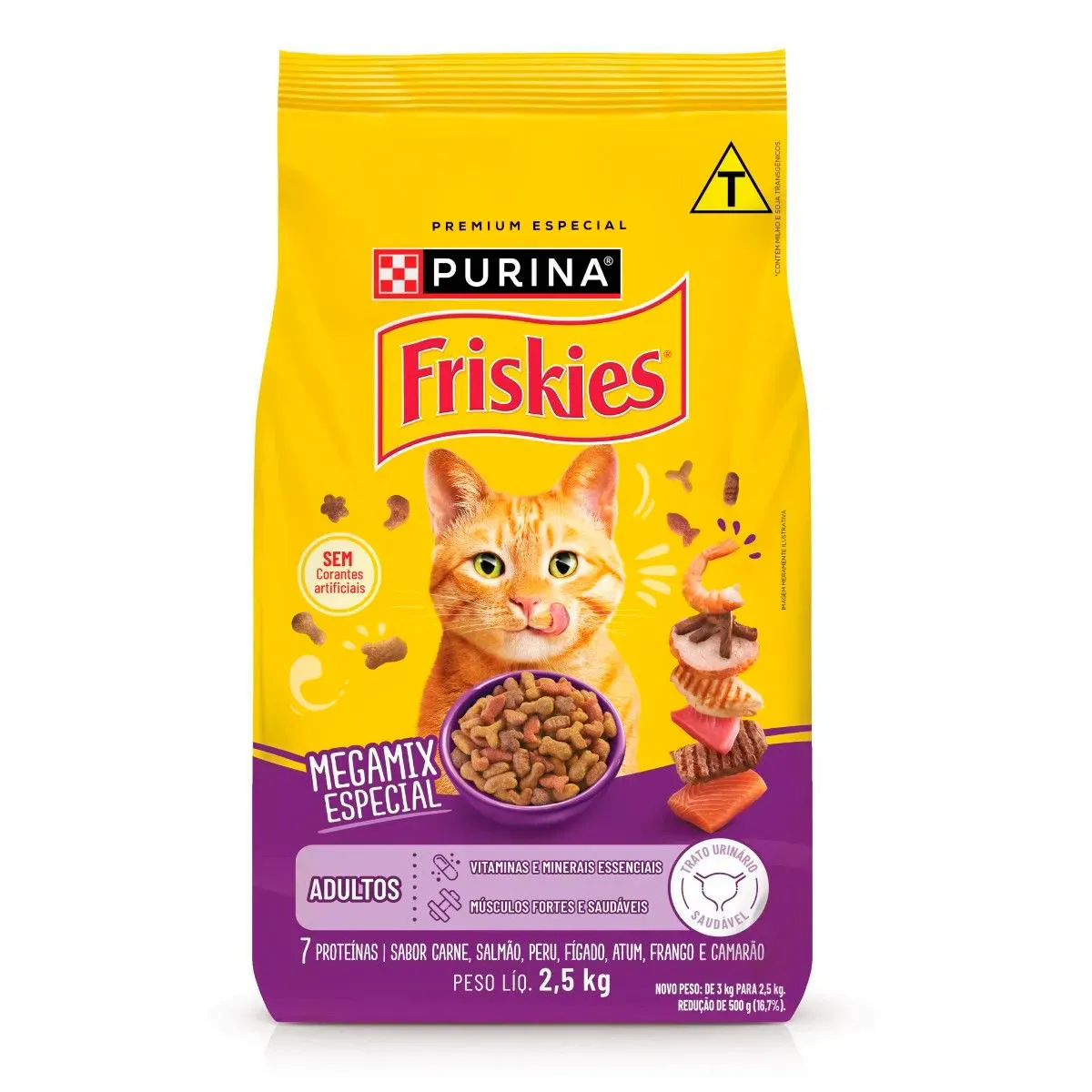 Ração Gatos Friskies Mega Selection Purina 2,5KG