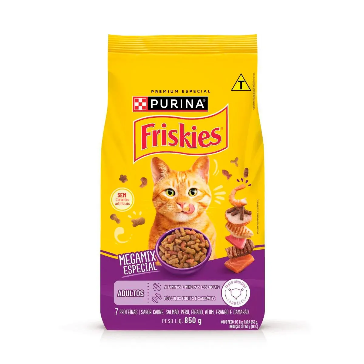 Ração Gatos Friskies Mega Selection Purina 850G