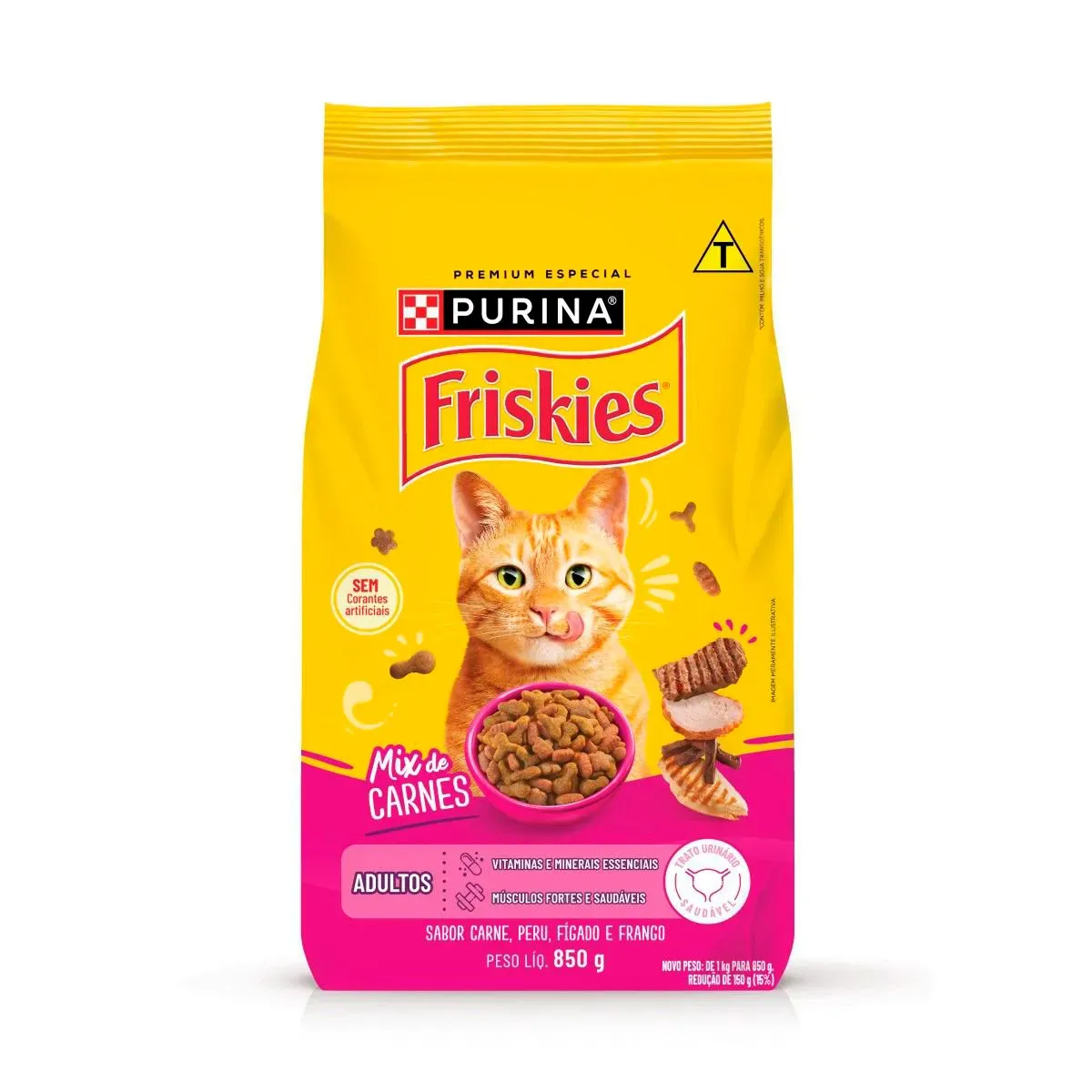 Ração Gatos Friskies Adultos Megamix Purina 850G